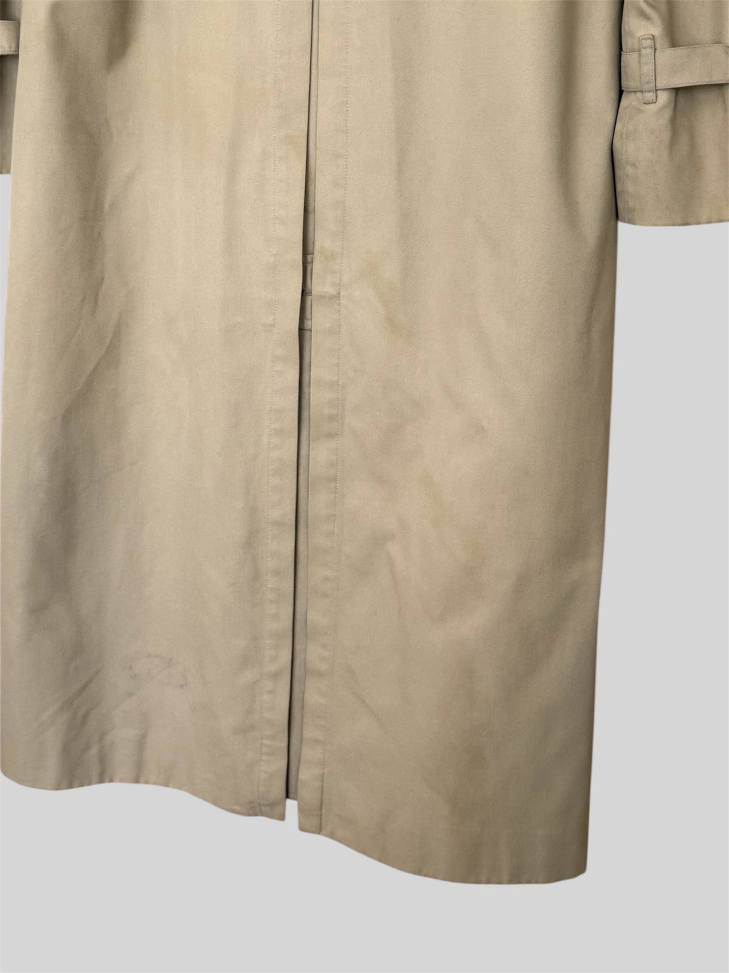 Rare Vintage Burberry Women’s Relaxed Fit Trench Coat & Inner Lining Size 8 Long