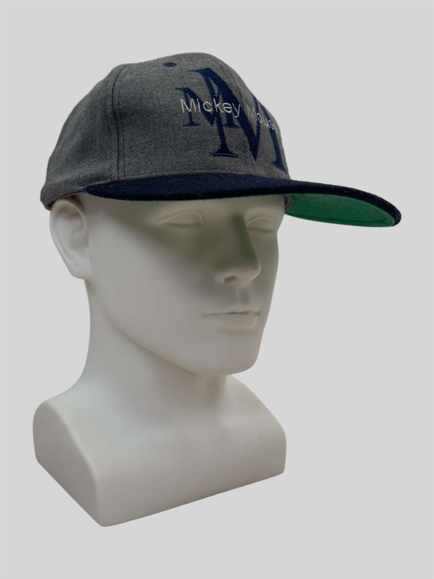 Vintage 90s Disneyland Paris Mikey Mouse Baseball Cap Grey Adults One Size