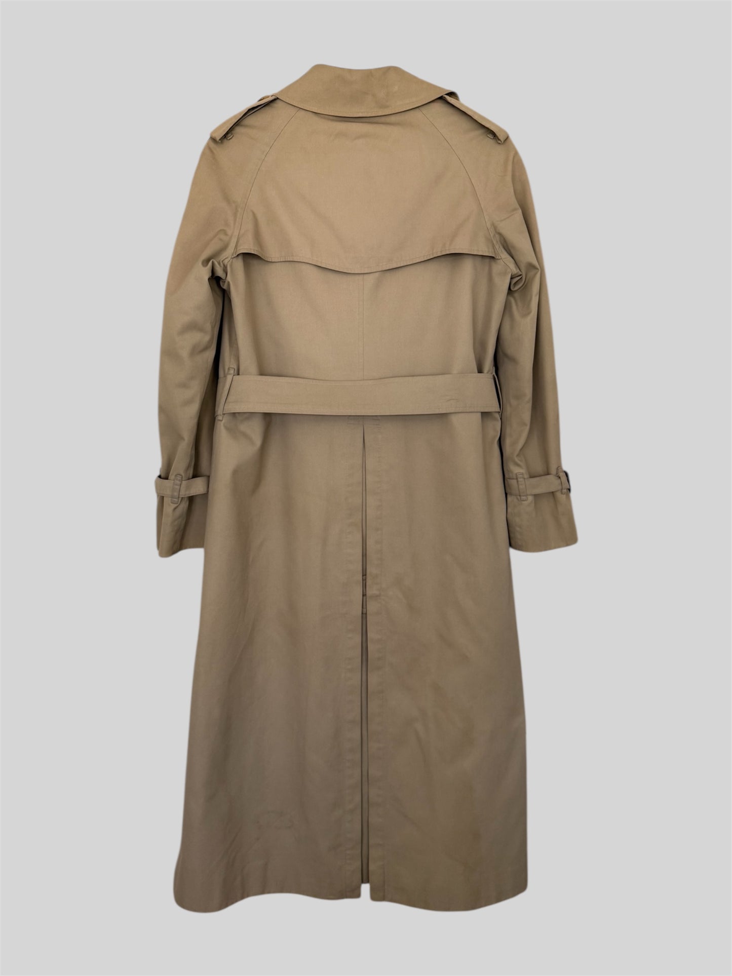 Rare Vintage Burberry Women’s Relaxed Fit Trench Coat & Inner Lining Size 8 Long