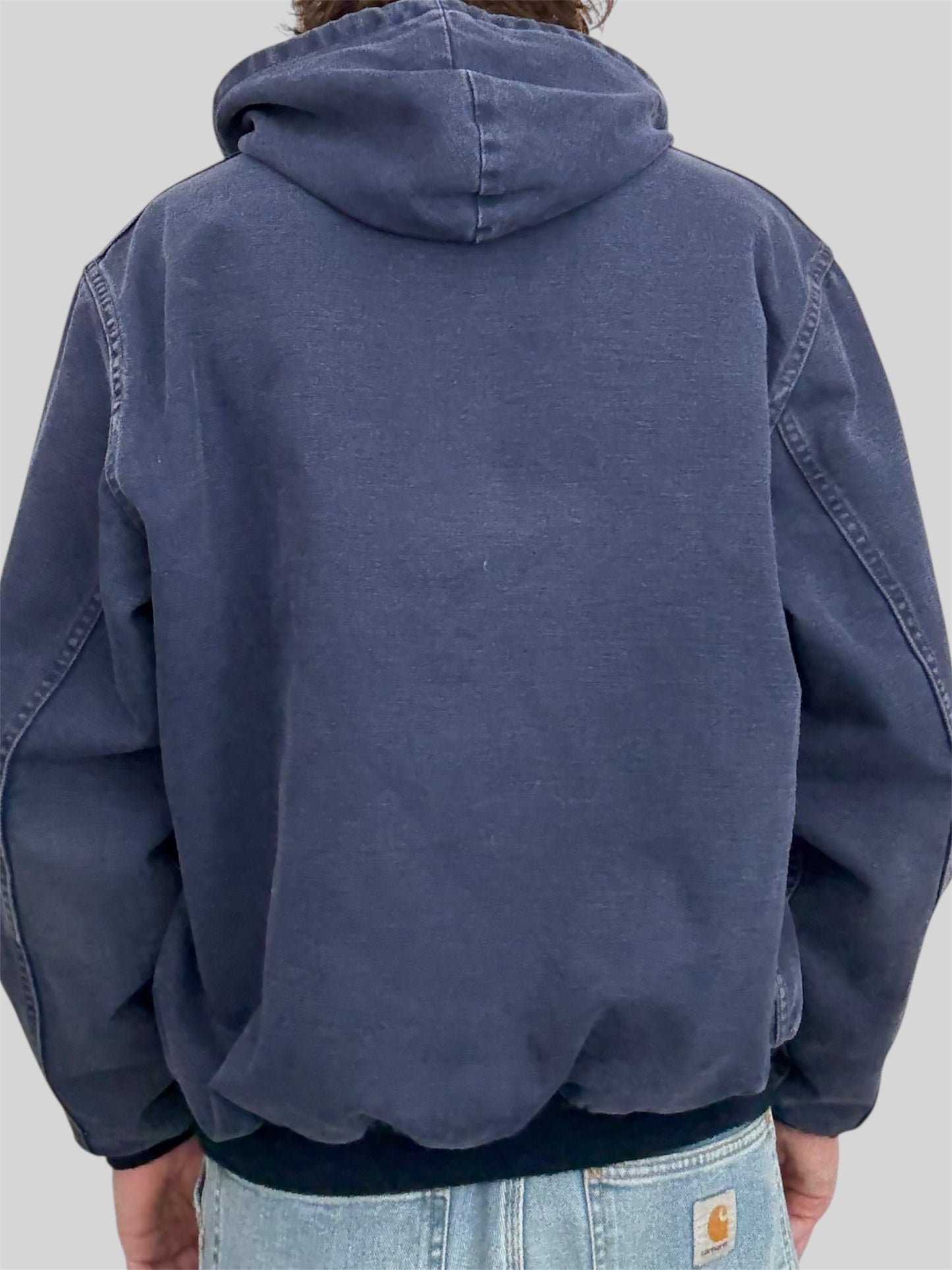 Vintage Carhartt 1990s Thin Lined Active Jacket Navy Large Made In USA