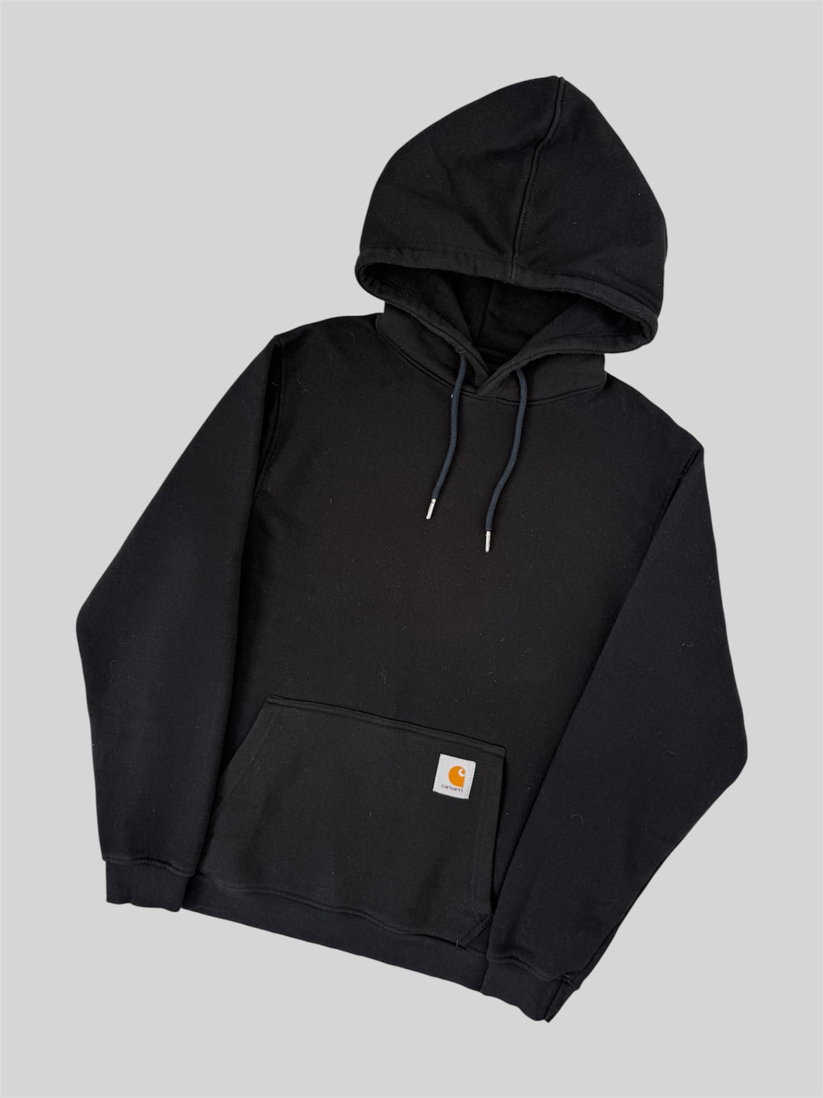 Modern Carhartt Embroidered Hoodie K121 BLK Black Large