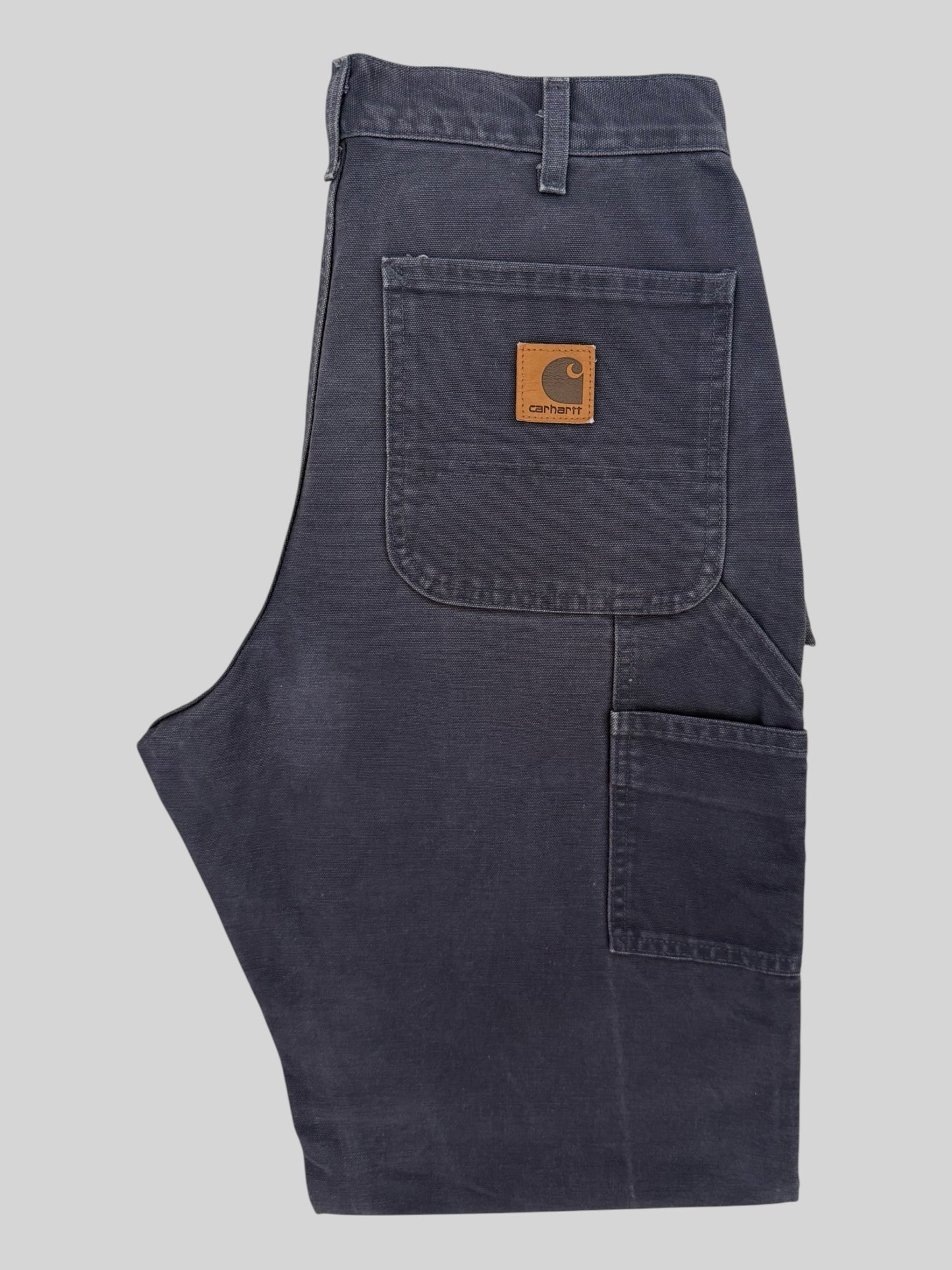 Vintage Carhartt 2004 Single Knee Carpenter Trousers B11 PTB Petrol Blue W32 L34