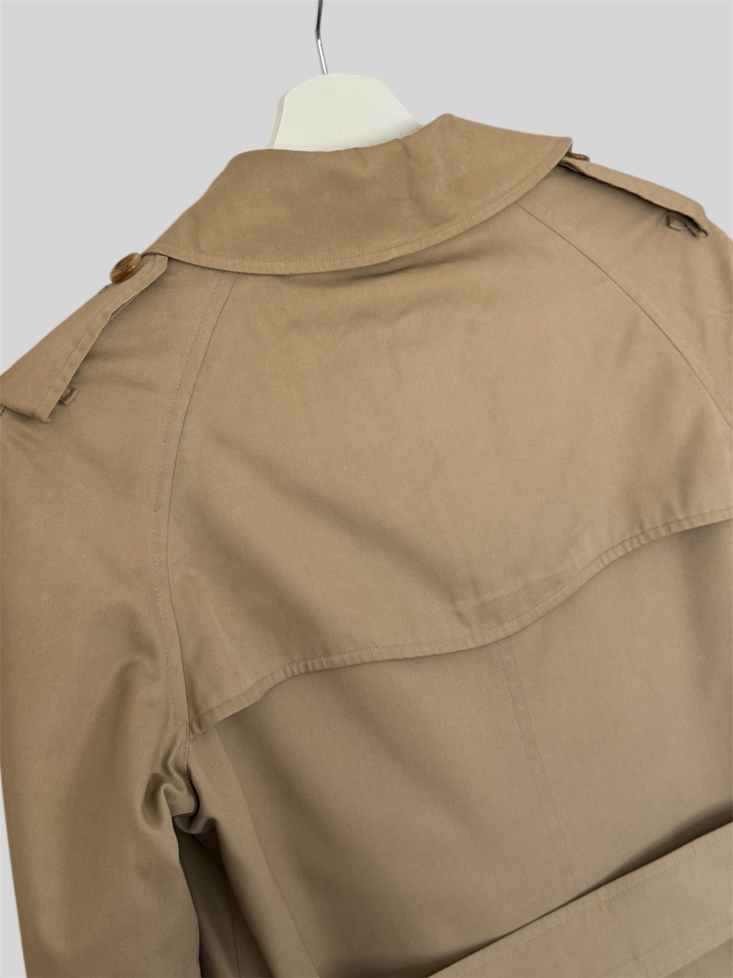 Rare Vintage Burberry Women’s Relaxed Fit Trench Coat & Inner Lining Size 8 Long