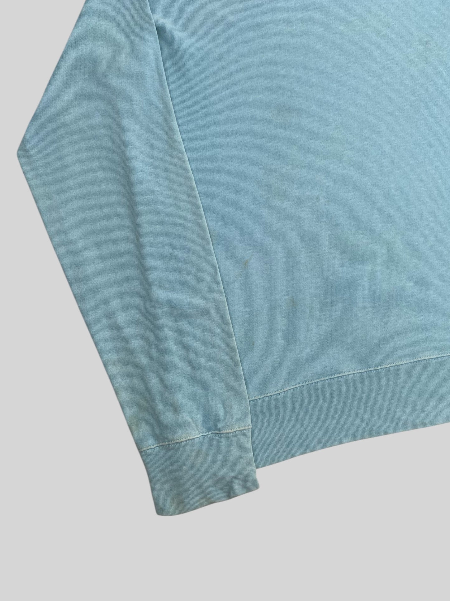 Authentic Stone Island Denim 2004 Pullover Sweatshirt Light Blue X-Large