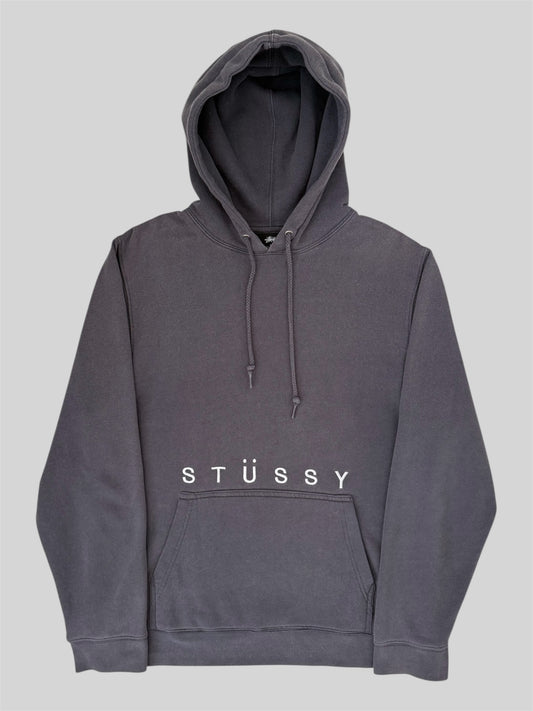 Modern Stussy Embroidered Spellout Pullover Hoodie Light Lilac Medium