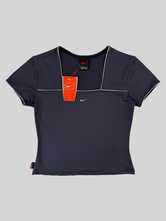 Brand New With Tags Women’s Nike Y2K Activewear Crop Top Navy Medium