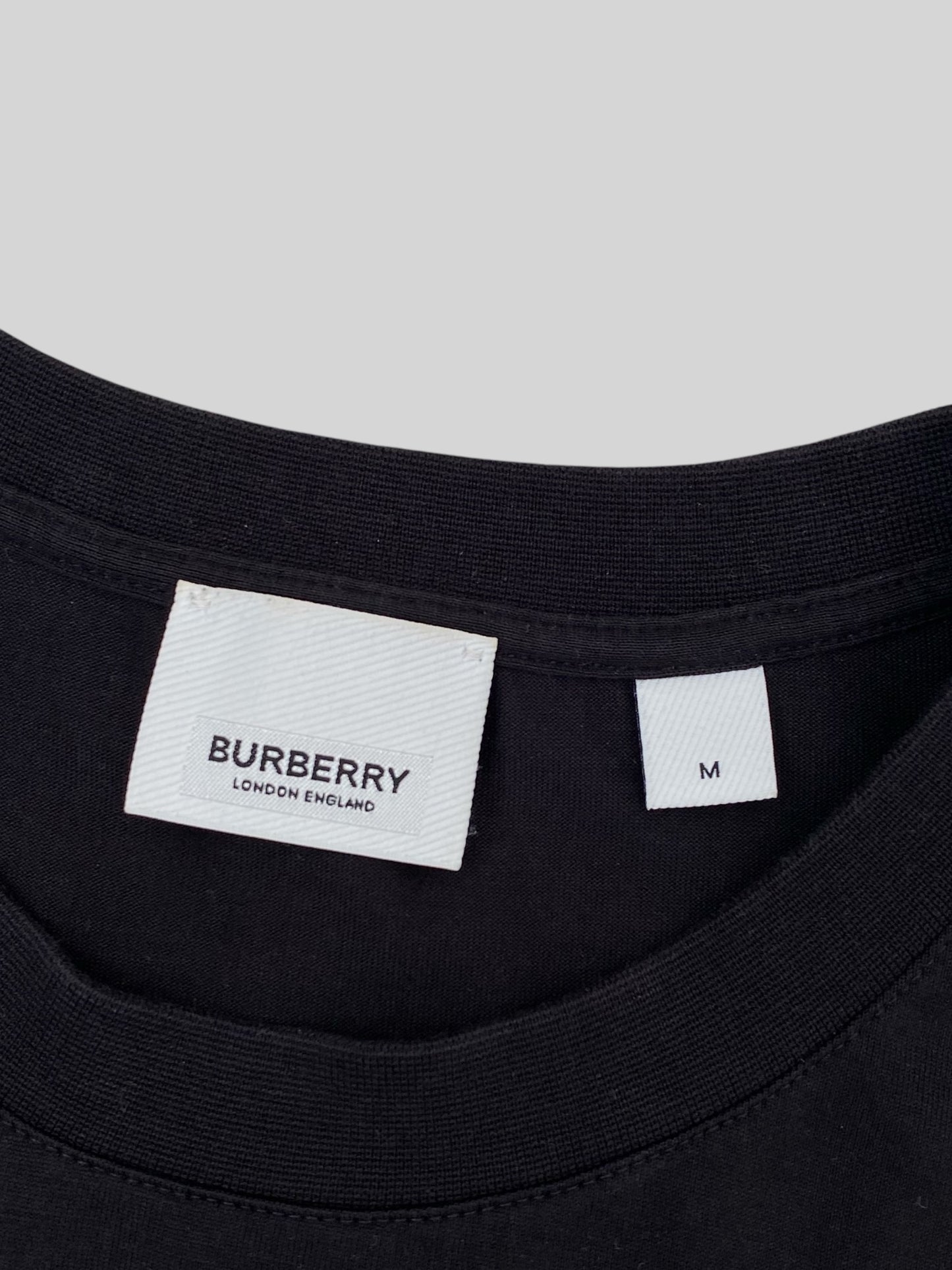 Burberry Men’s Black Logo Print T Shirt Medium £249RRP