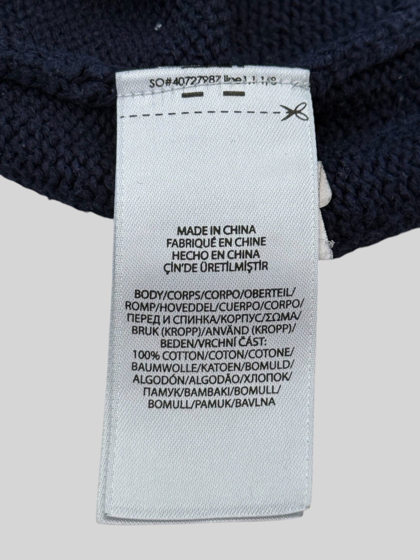 Authentic Polo Ralph Lauren Spellout Knitted Jumper Navy X-Large