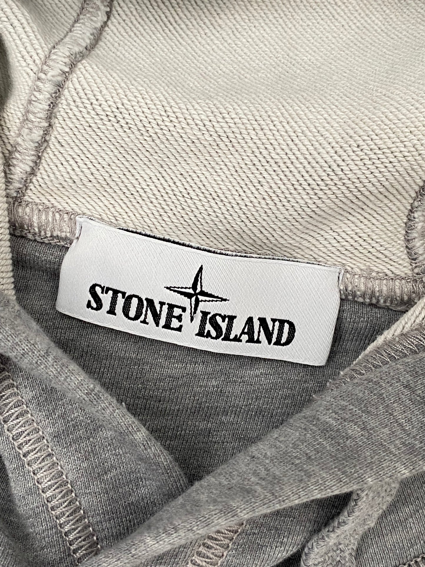 Authentic Stone Island 2021 Pullover Hoodie Light Grey Large