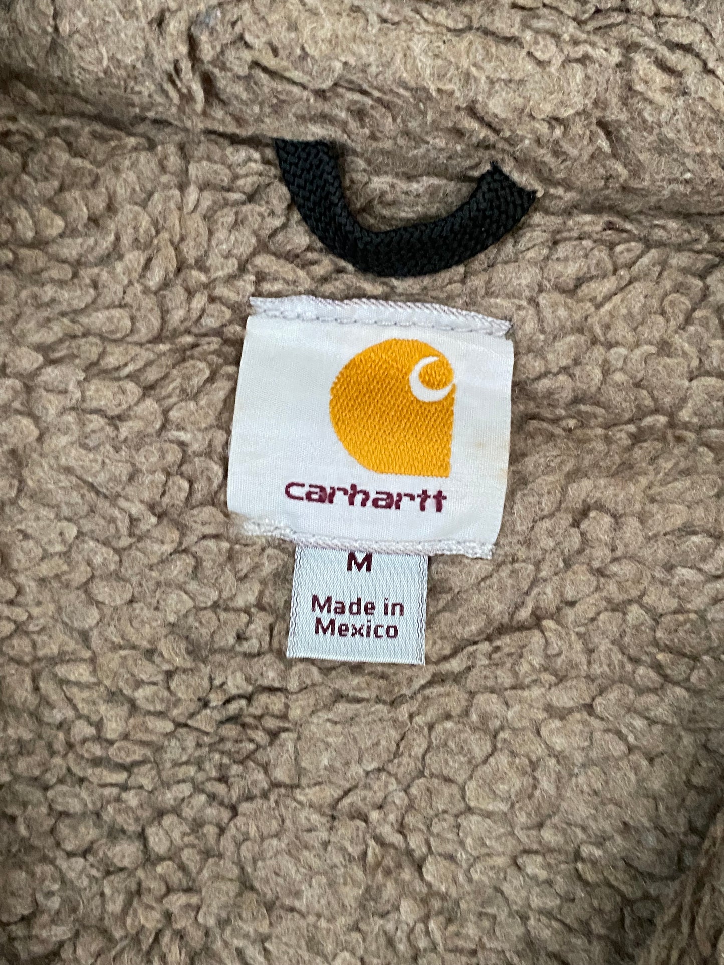 Vintage Carhartt Sherpa Lined Detroit Jacket J141 DKB Brown Medium