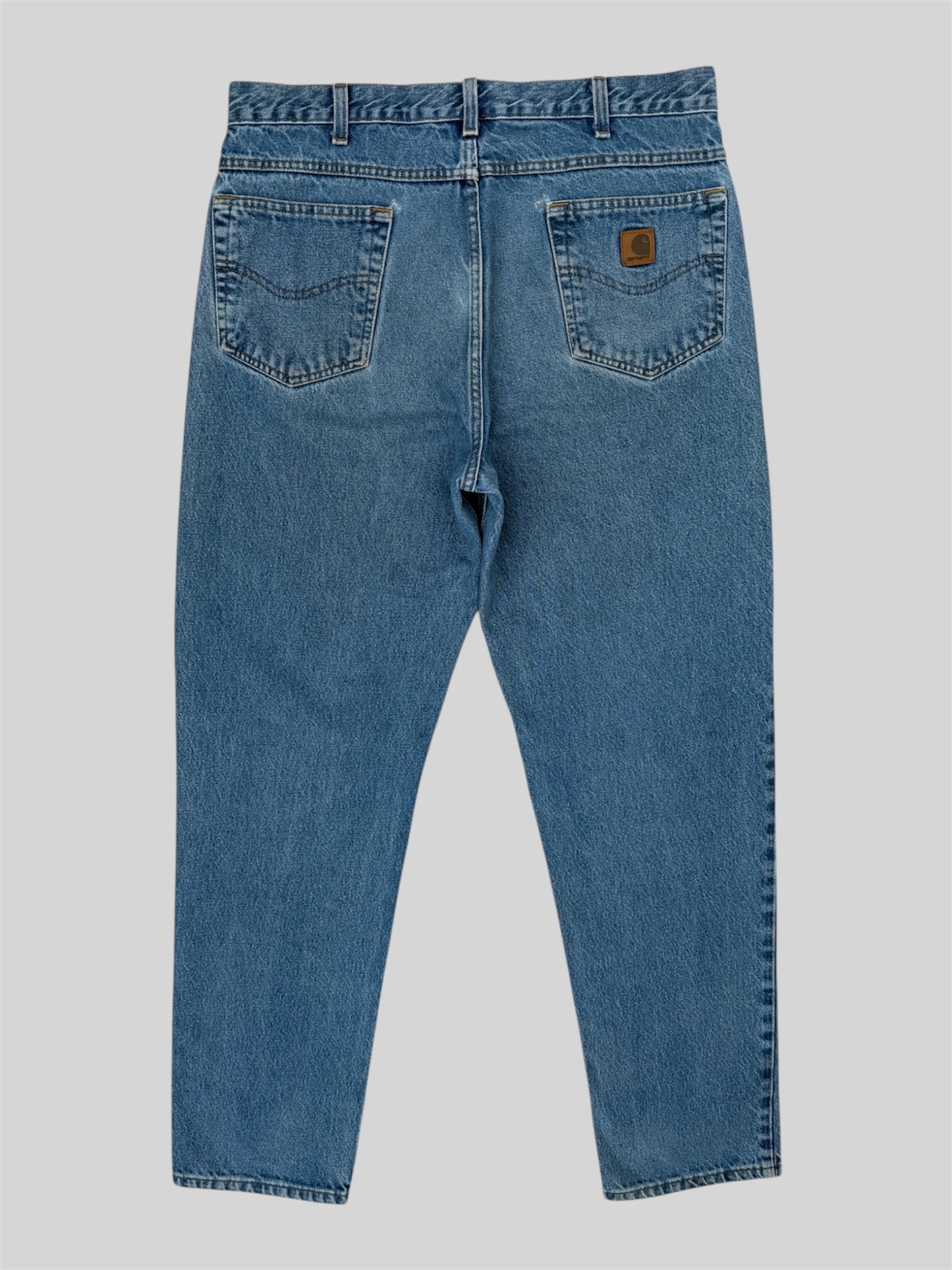 Vintage Carhartt Straight Fit Single Knee Carpenter Jeans Blue W32 L34