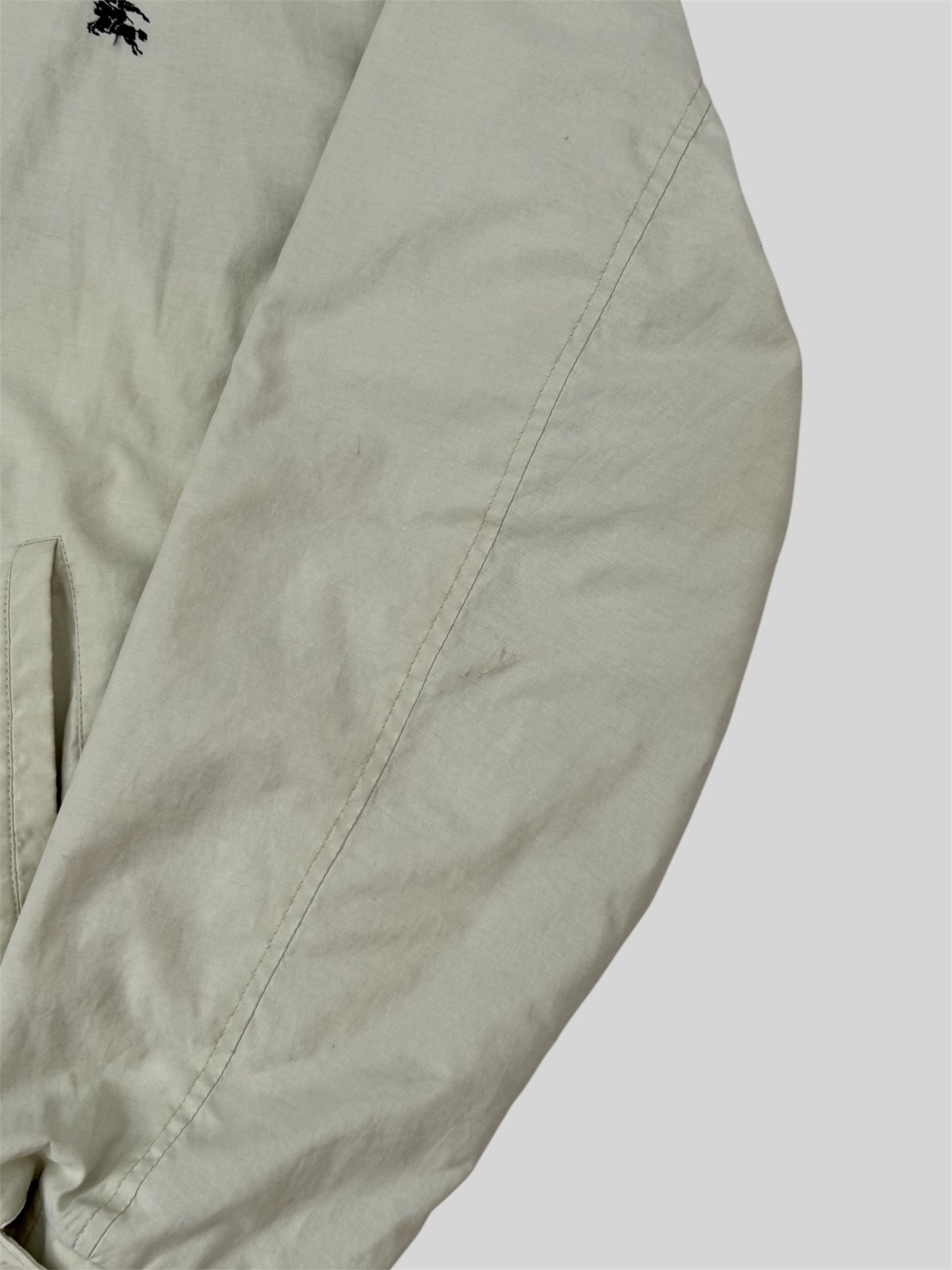 Authentic 1990s Burberry Nova Check Full Zip Coat Beige X-Large