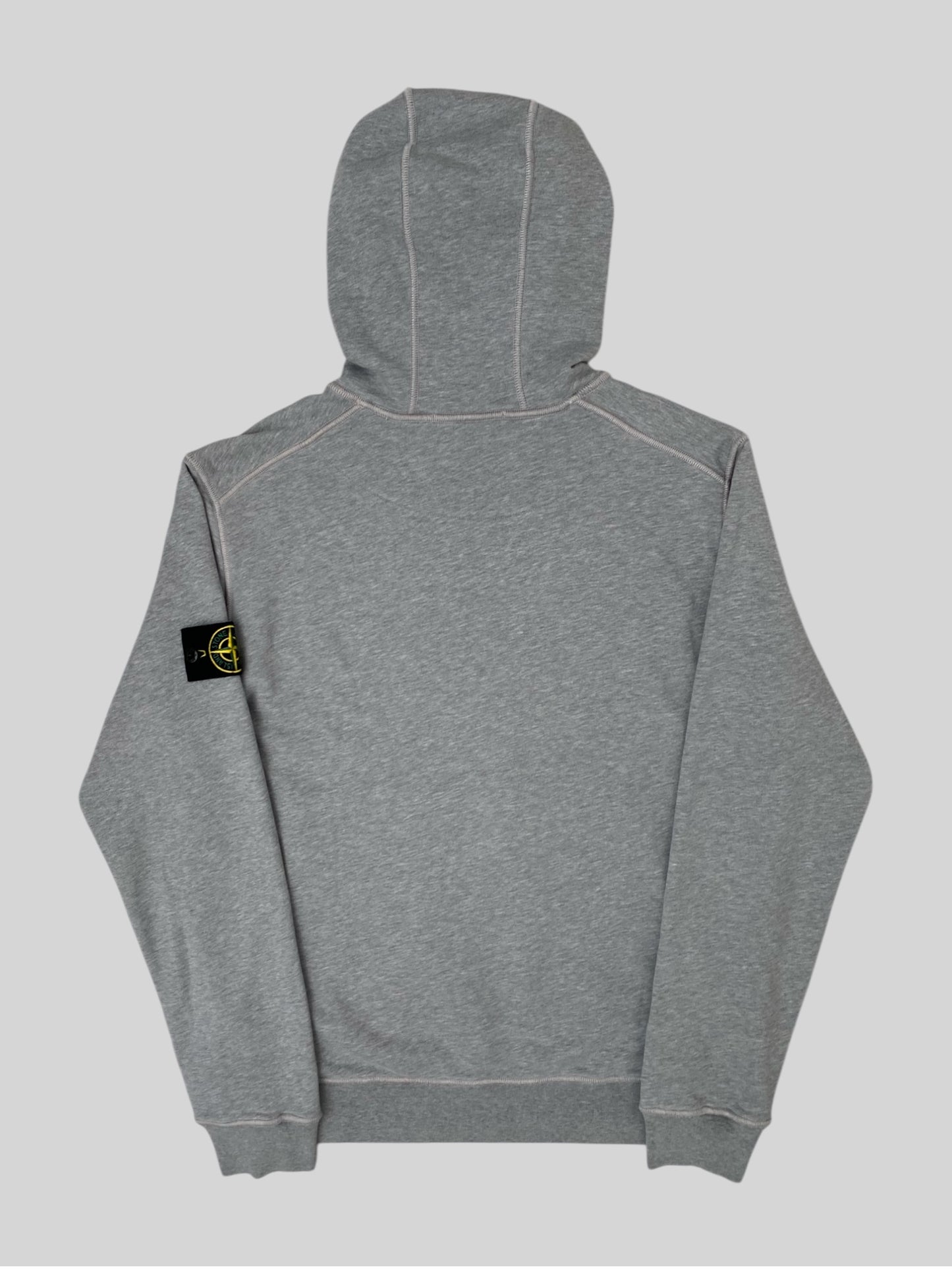 Authentic Stone Island 2021 Pullover Hoodie Light Grey Large