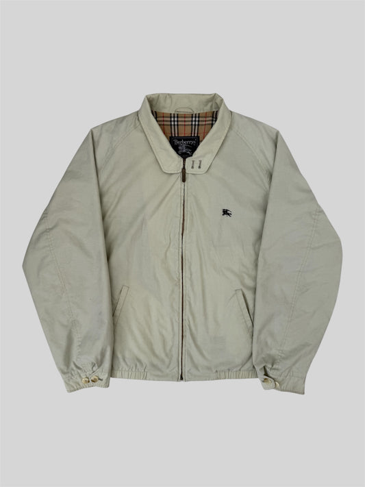 Authentic 1990s Burberry Nova Check Full Zip Coat Beige X-Large