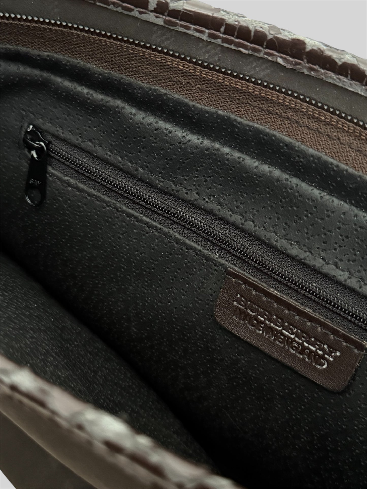 Vintage Burberry 2000s Nova Check Women’s Medium Shoulder Travel Handbag Brown