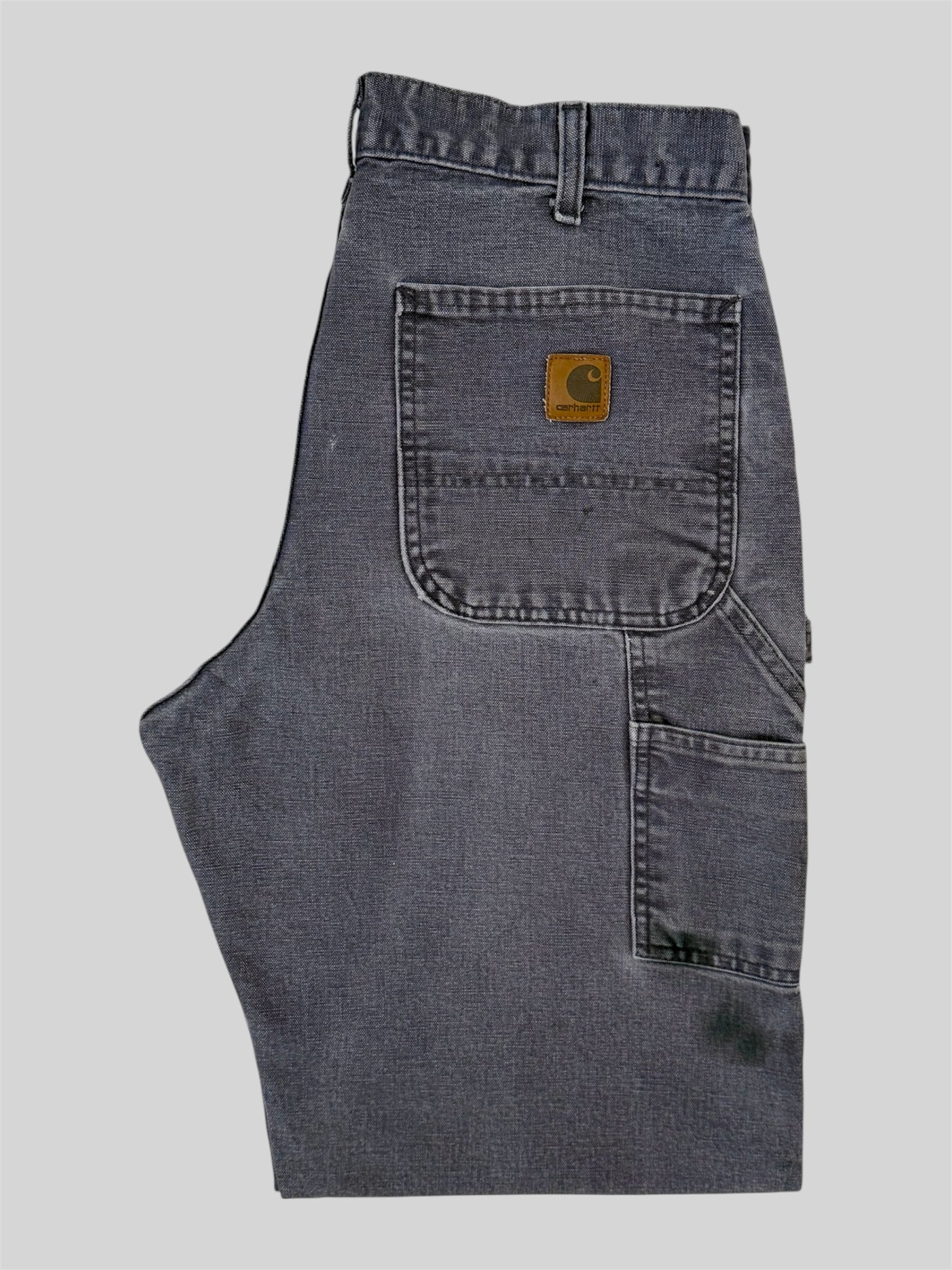 Vintage Carhartt 2007 Single Knee Carpenter Trousers B11 PTB Petrol Blue W32 L30