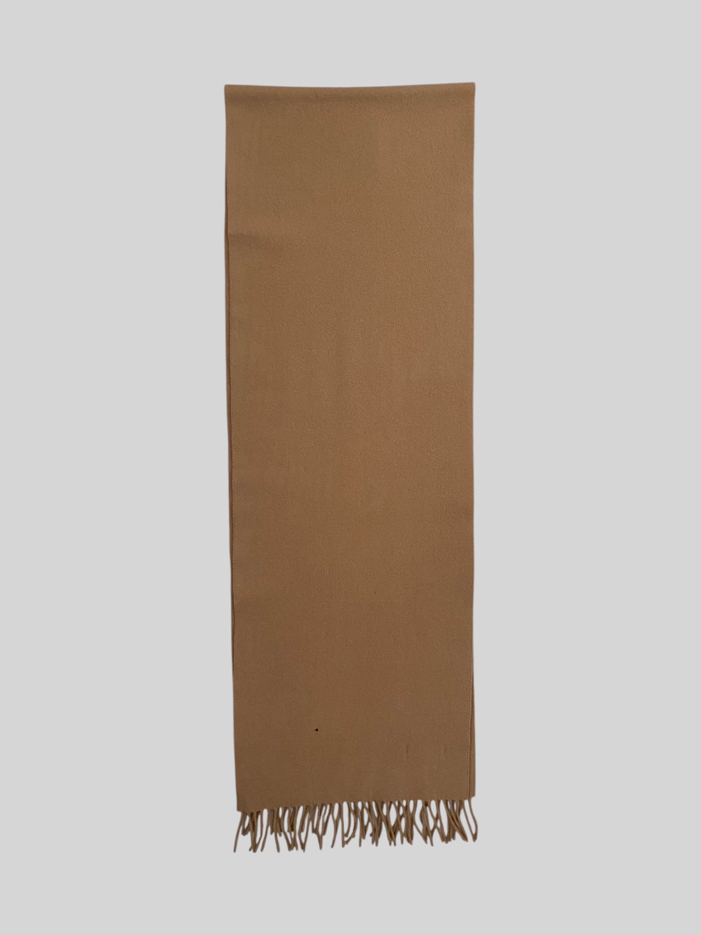 Vintage Burberry Emblem 100% Lambswool Scarf Beige