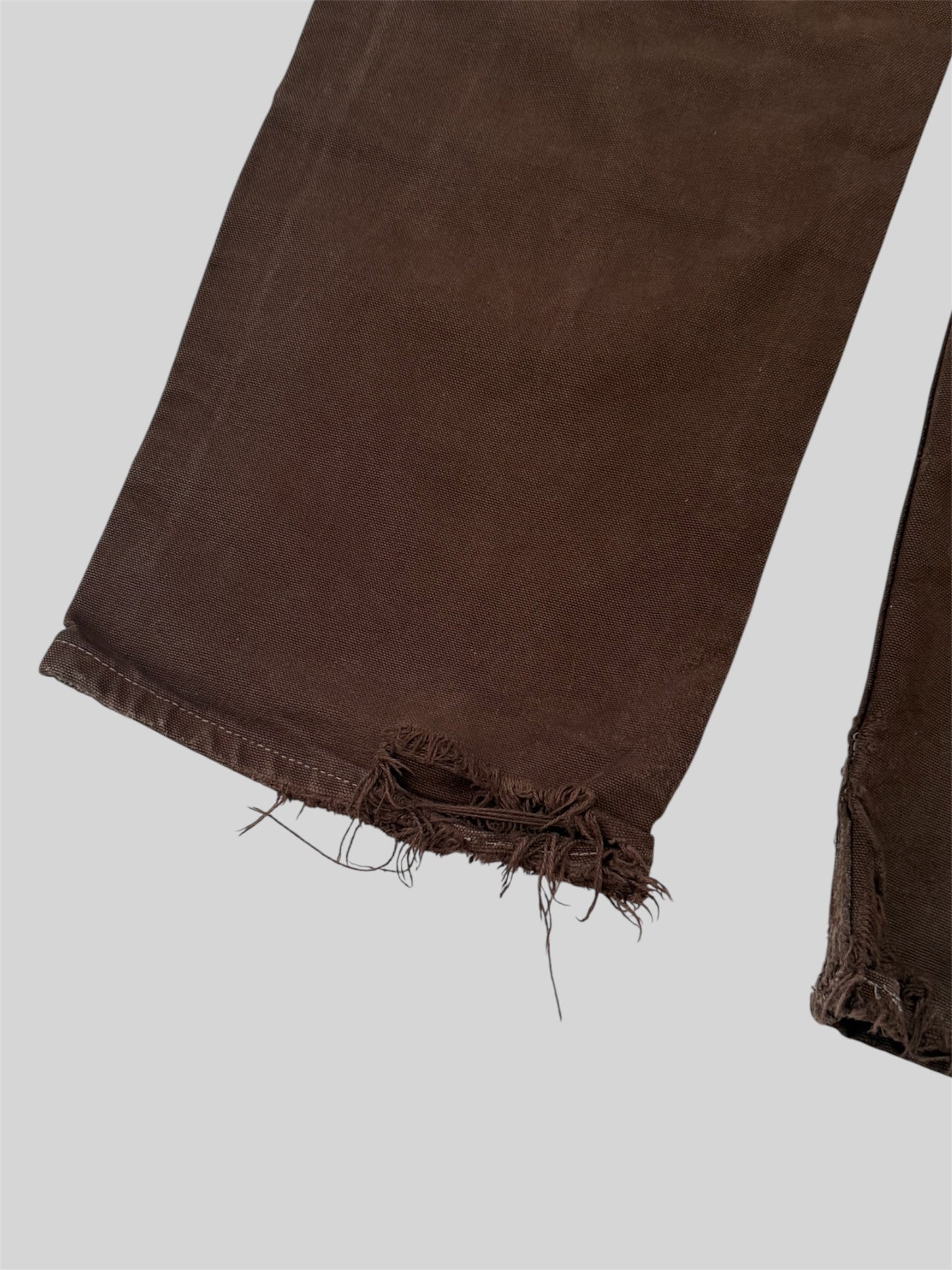 Vintage Carhartt 2011 Double Knee Carpenter Jeans B01 BRN W32 L32 Made In USA