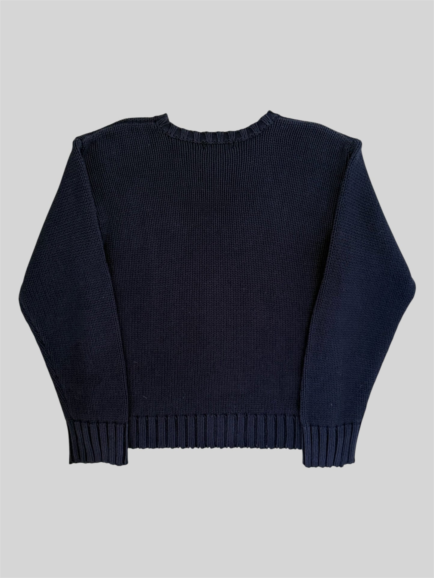 Authentic Polo Ralph Lauren USA Knitted Jumper Navy Medium