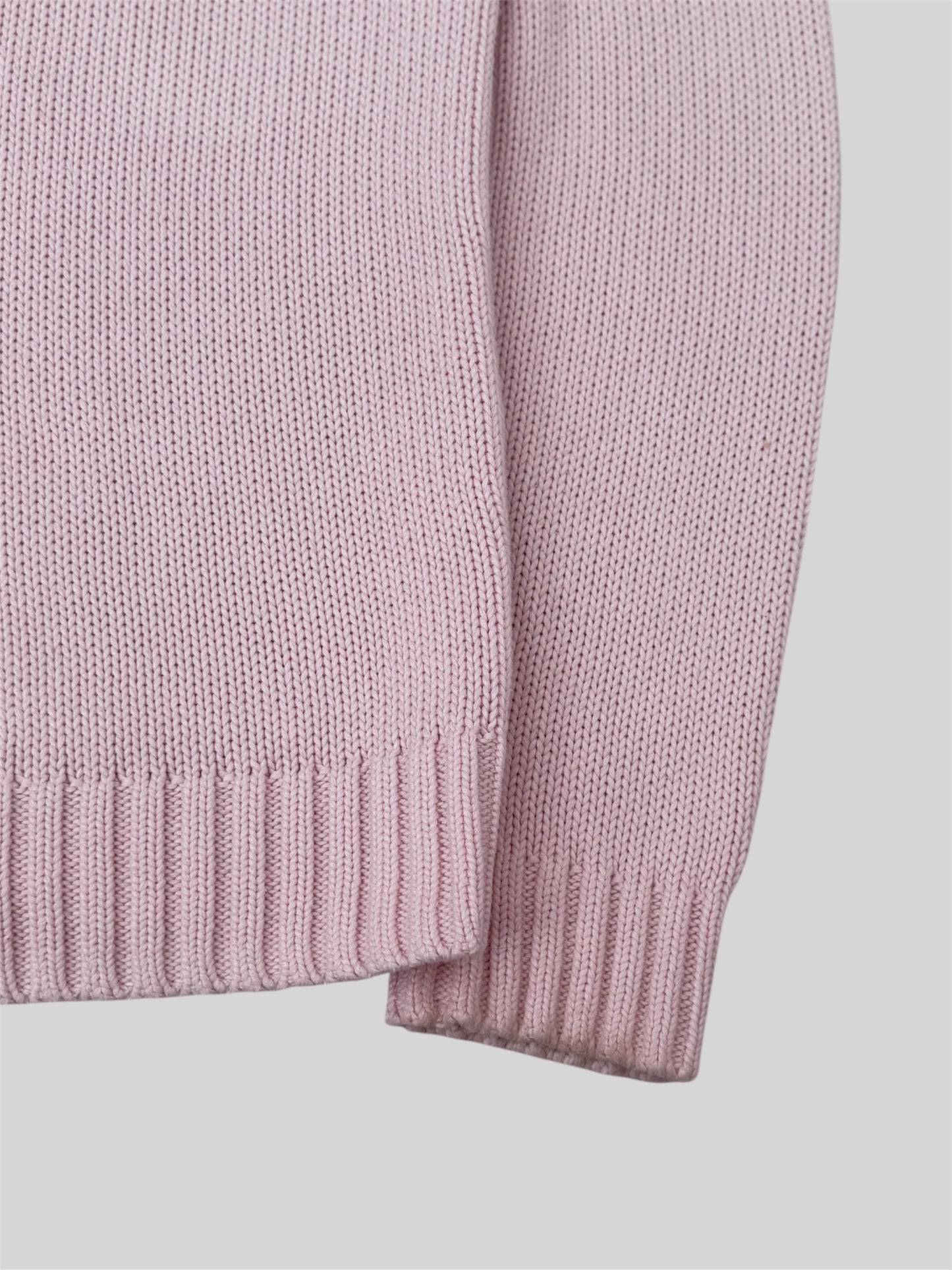 Authentic Pink Pony Ralph Lauren USA Knitted Pullover Jumper Pink XL £375RRP