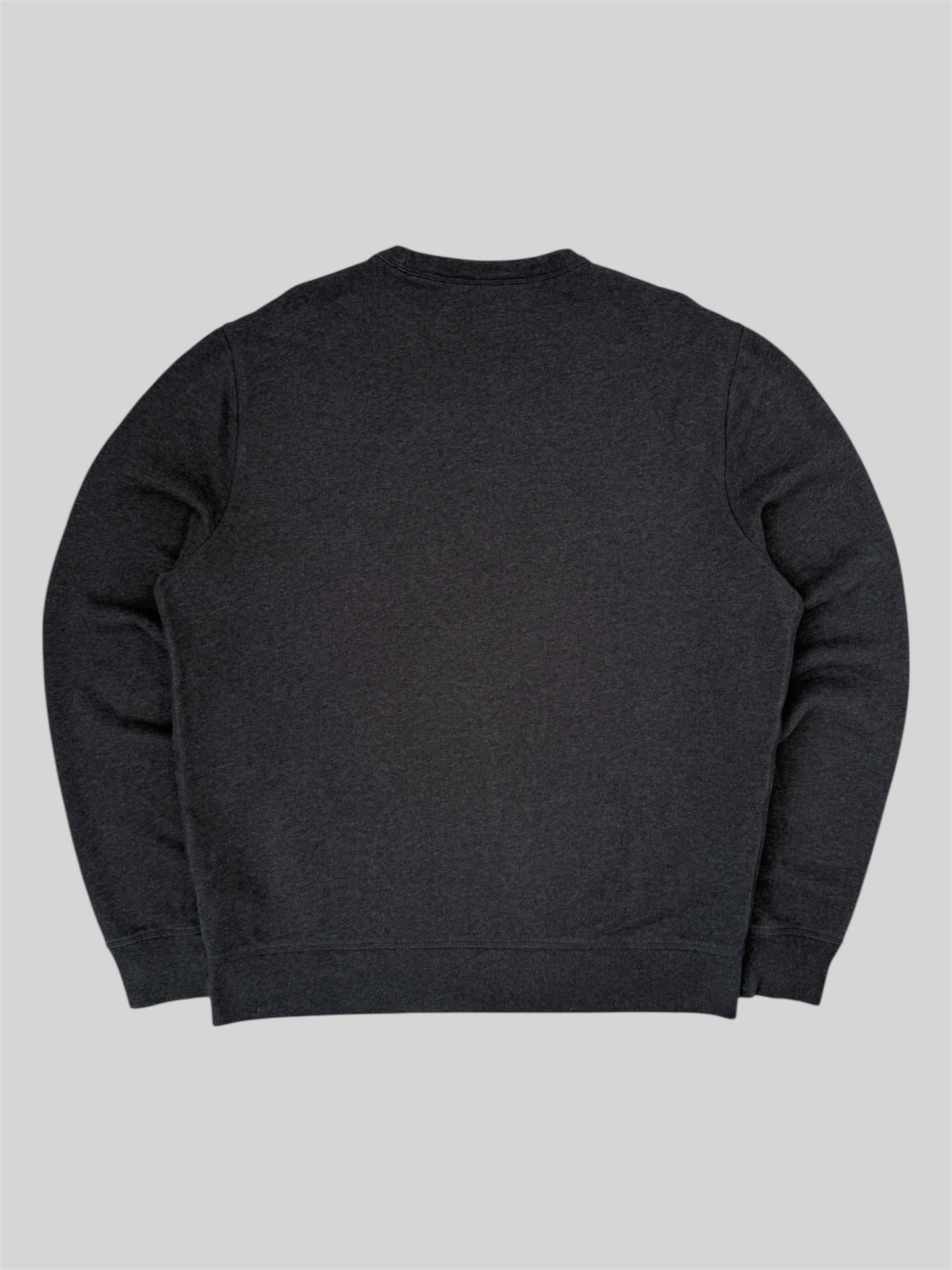 Authentic Burberry Embroidered Camo Horse Pullover Sweatshirt Dark Grey Large