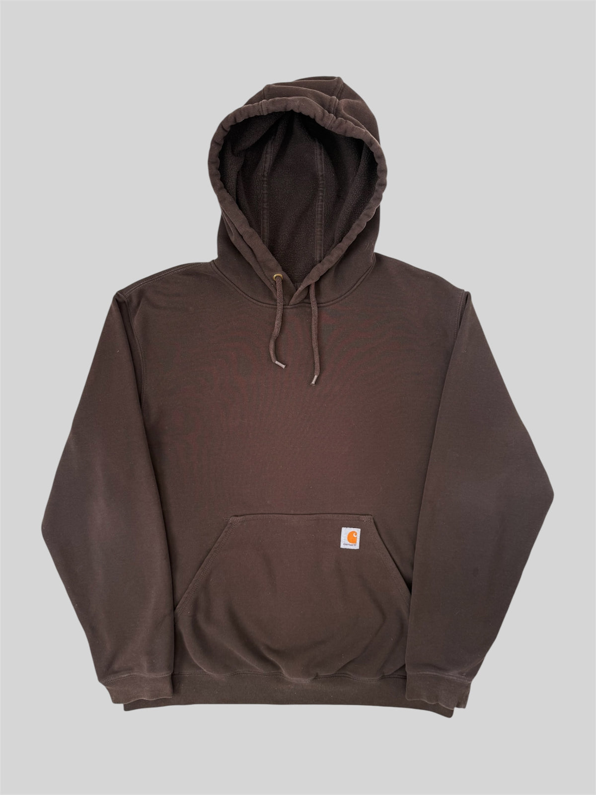 Modern Original Carhartt 2016 Embroidered Pullover Hoodie K121 DKB Brown Large