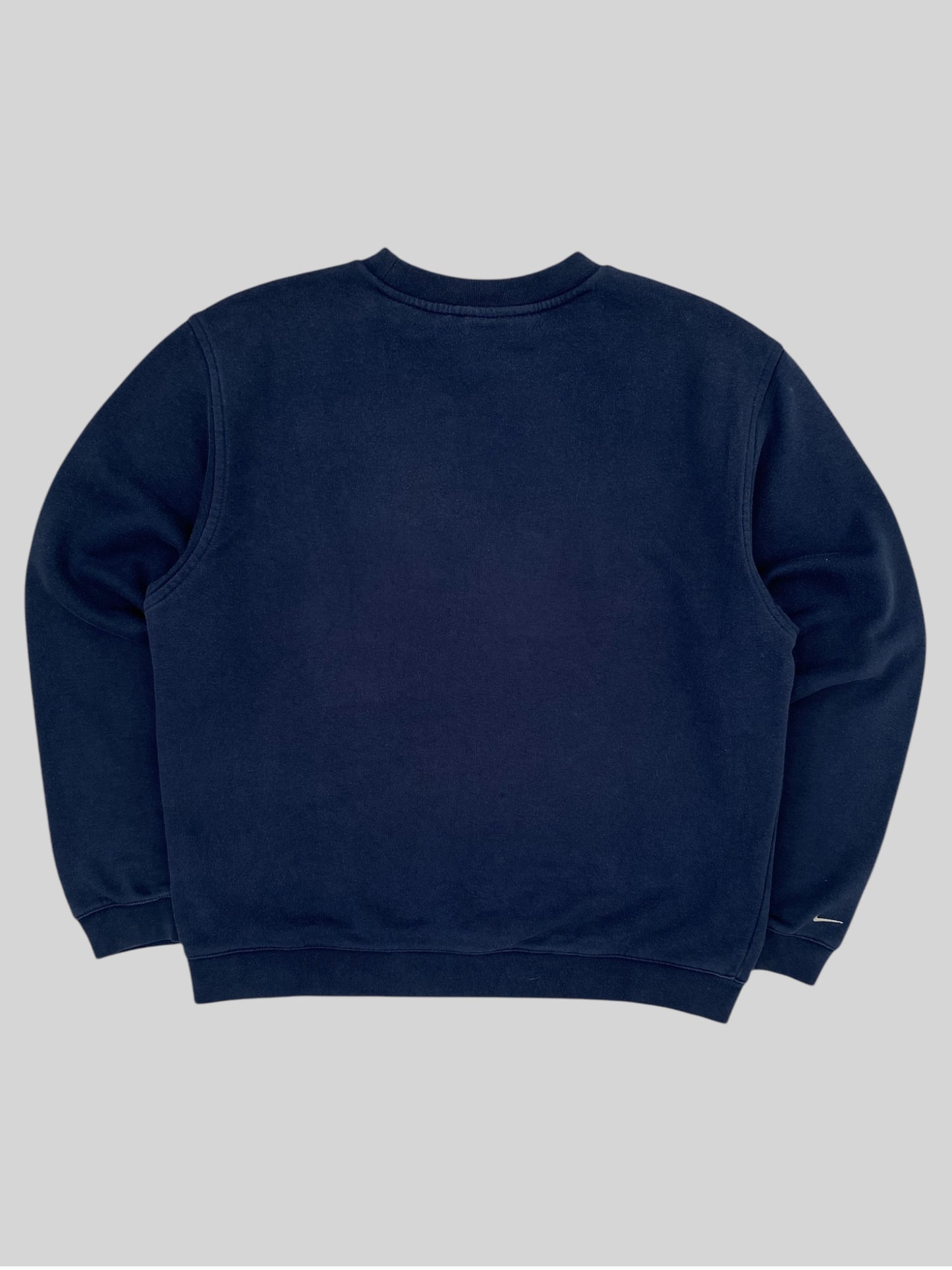 Vintage Nike Swoosh Bubble Pullover Sweatshirt Navy Small