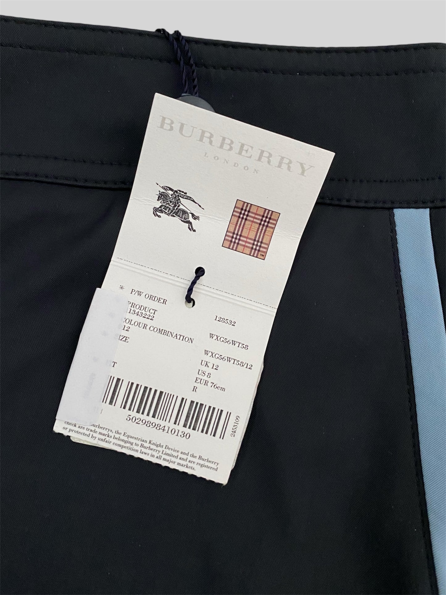 Brand New With Tags Burberry Golf Women’s Short Tracksuit Bottoms Navy Size 12