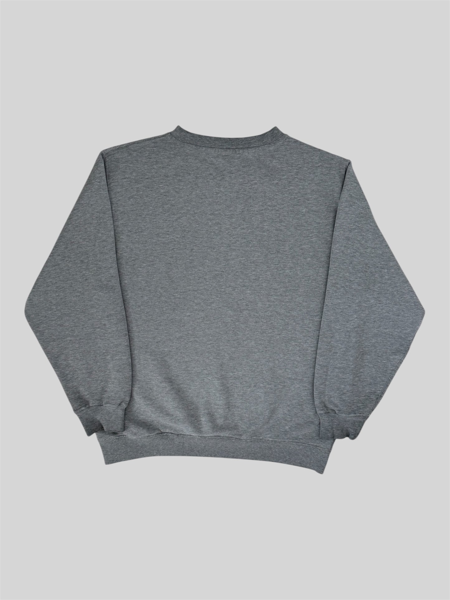 Rare Vintage Stussy 1990s American Spellout Pullover Sweatshirt Light Grey Small