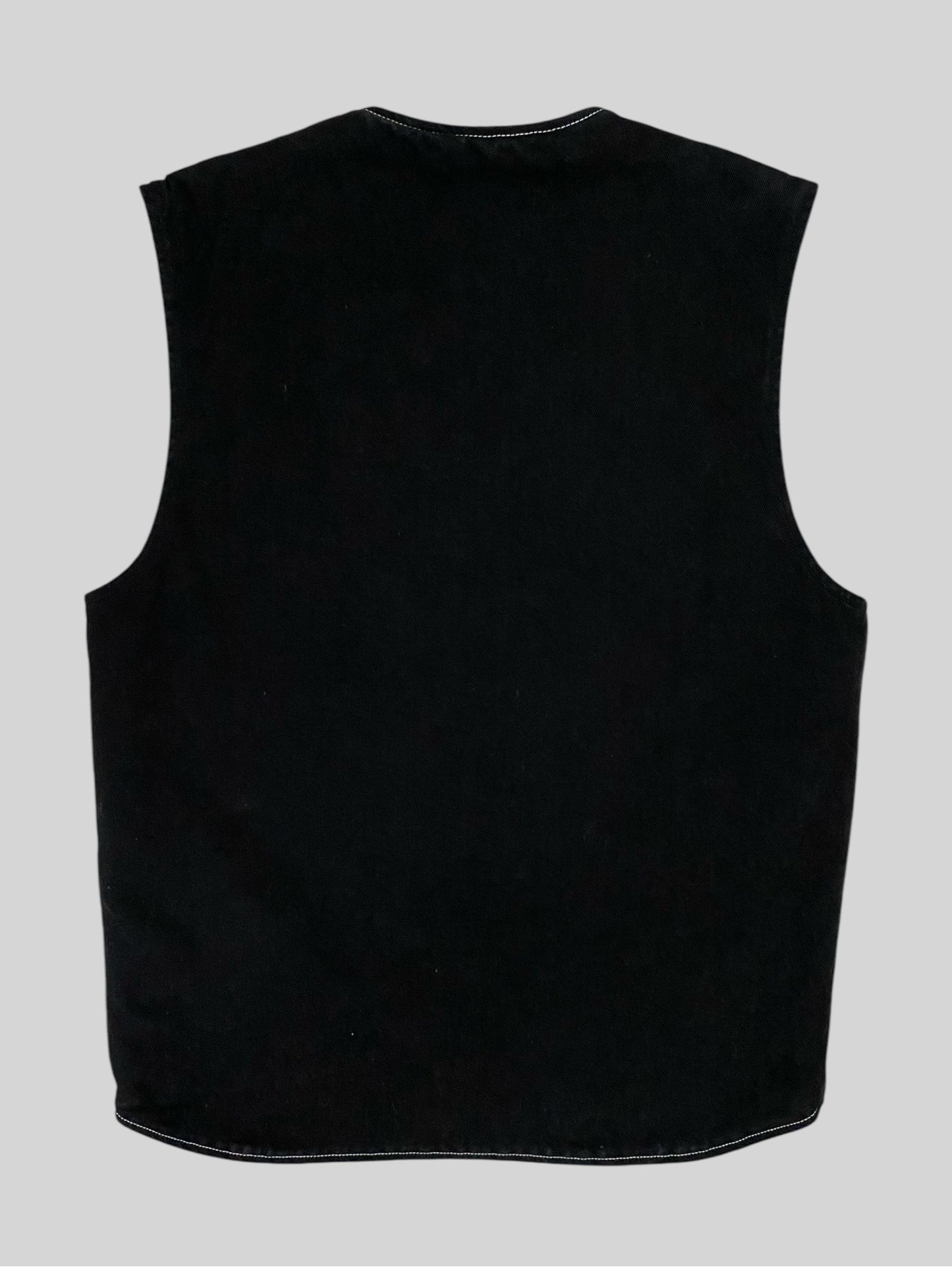 Rare Stussy x Carhartt x DSM Embroidered Vest Black Medium