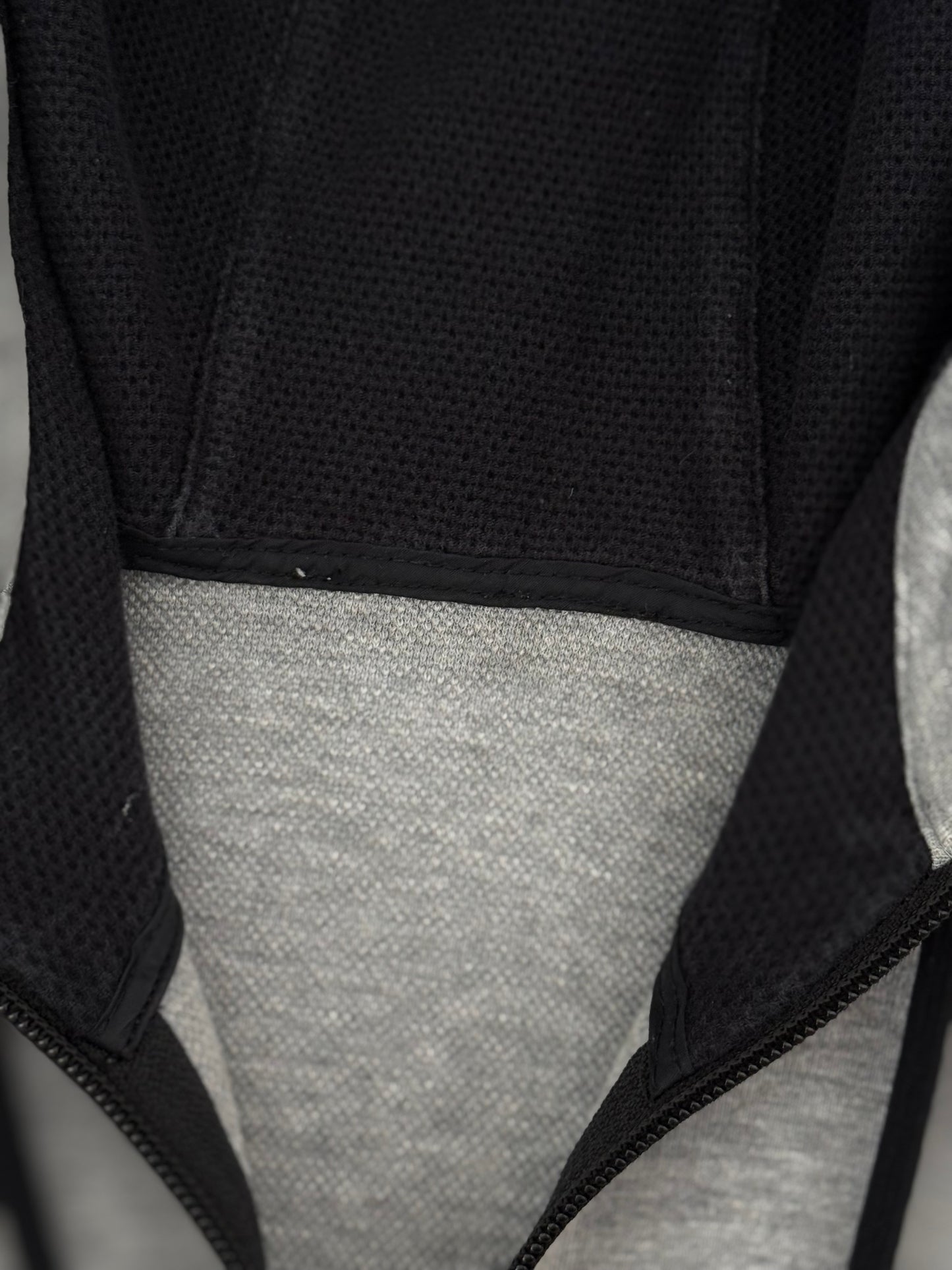 Vintage Burberry Sport Spellout Full Zip Active Hoodie Light Grey Medium