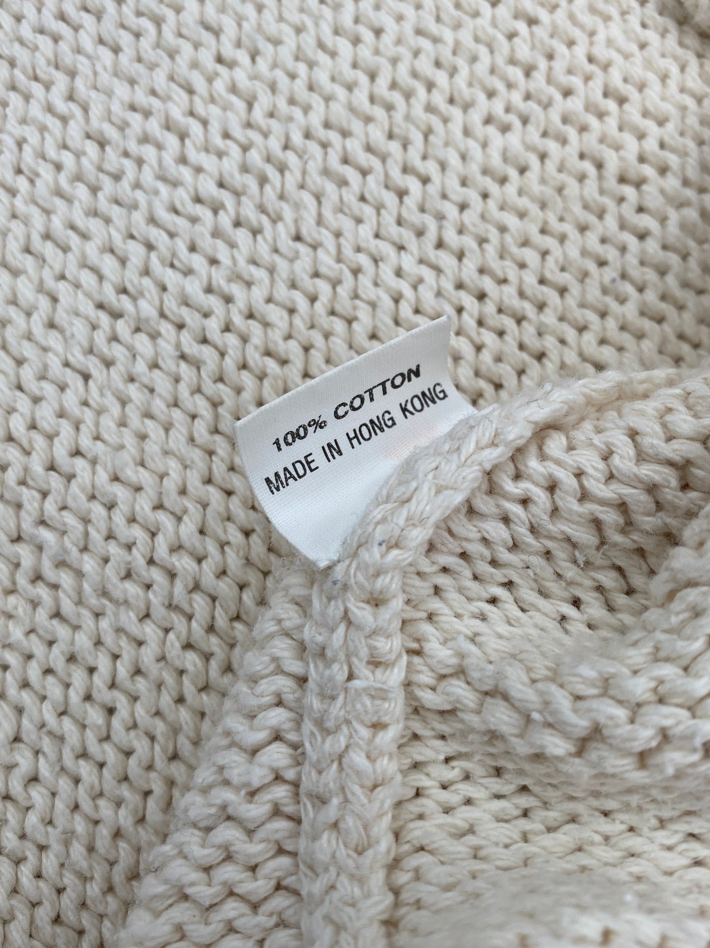 Authentic Vintage Polo Ralph Lauren Knitted USA Jumper Cream X-Large