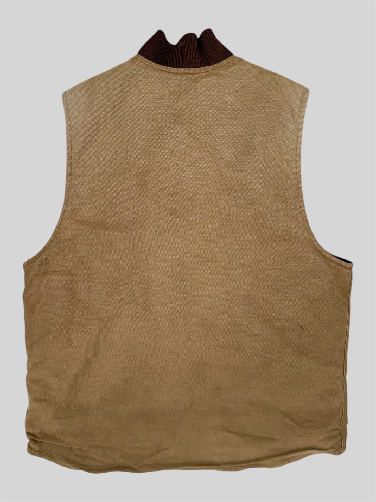 Carhartt 2021 Quilted Lined Canvas Vest Gilet Jacket V01-BRN Beige Medium