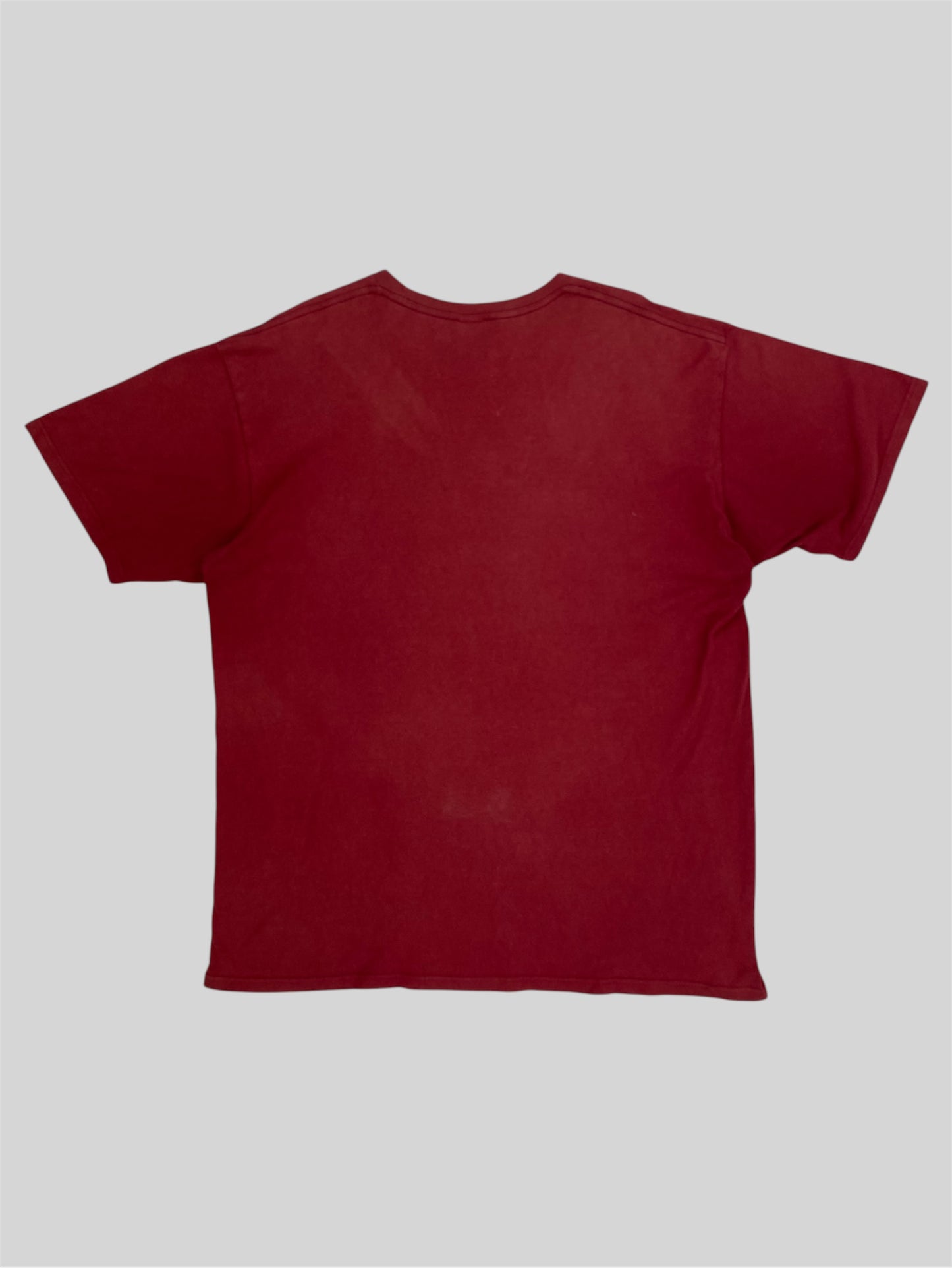 Vintage Stussy International Spellout T Shirt Red X-Large