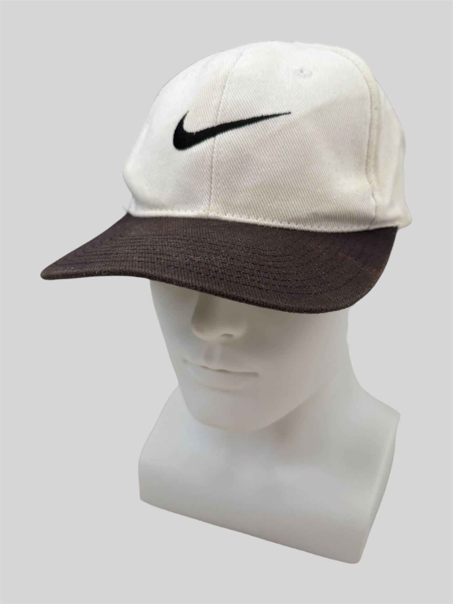 Vintage 90s Nike Embroidered Adjustable Baseball Cap Brown Adults One Size