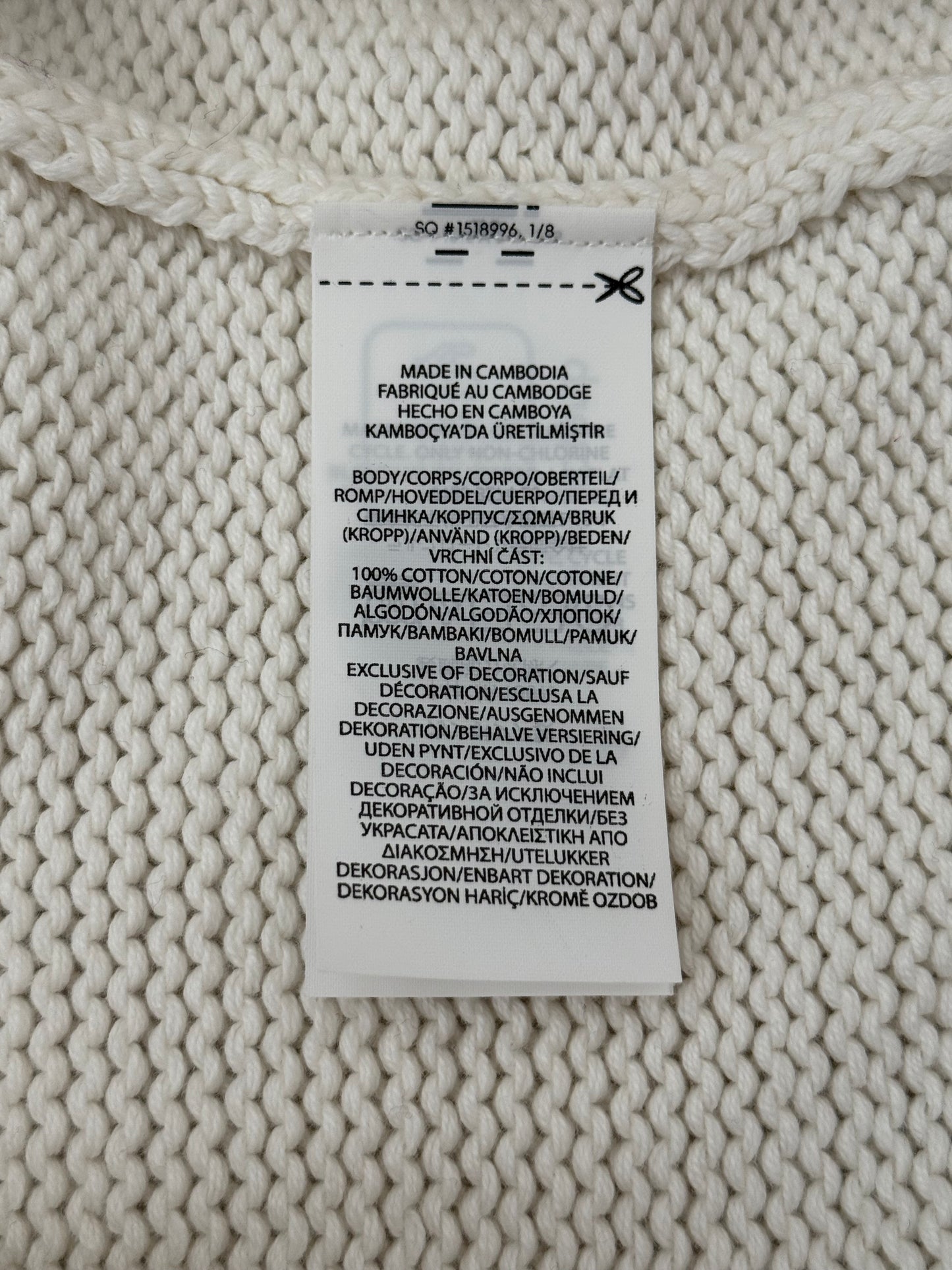Authentic Polo Ralph Lauren USA Knitted Pullover Jumper White XL £185RRP QR scan