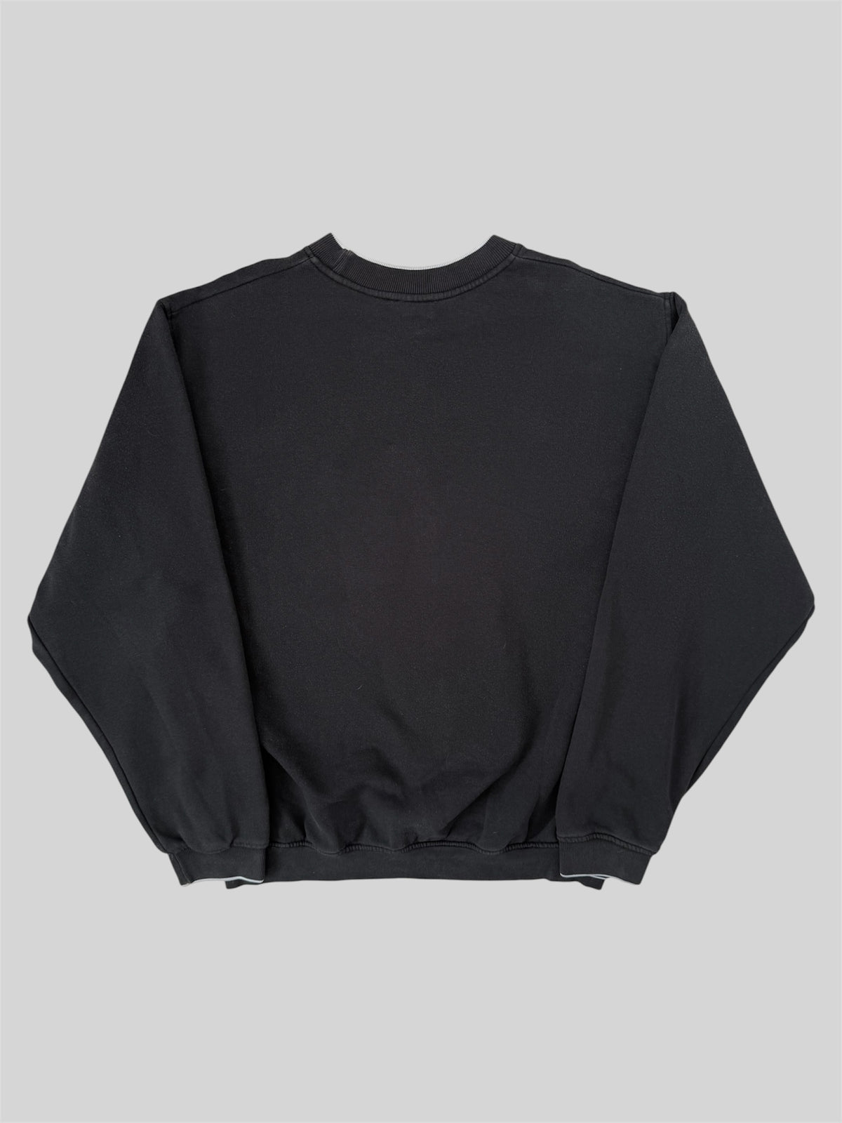 Vintage Nike Athletic Embroidered Pullover Sweatshirt Black Medium