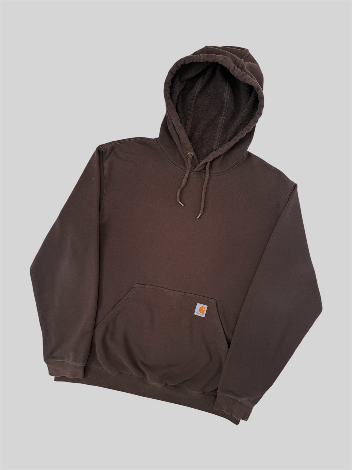 Modern Original Carhartt 2016 Embroidered Pullover Hoodie K121 DKB Brown Large