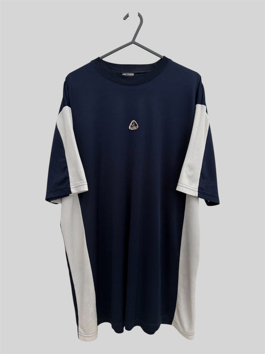 Rare Vintage Nike ACG 2000s Spellout T Shirt Navy X-Large