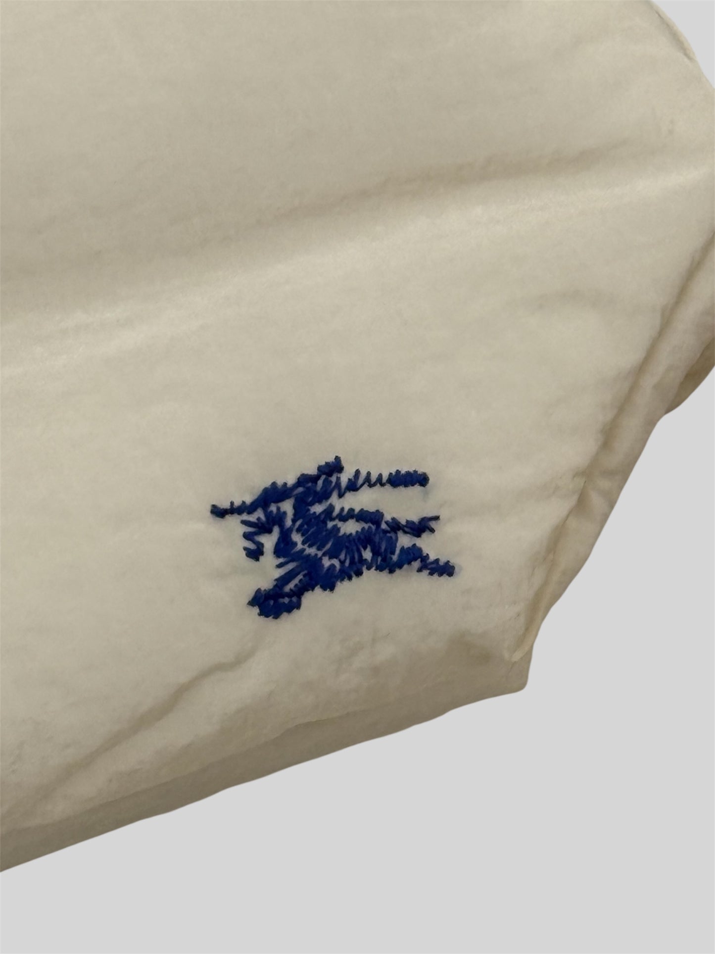 Brand New And Sealed Burberry Embroidered Small Makeup Travel Pouch Bag Cream
