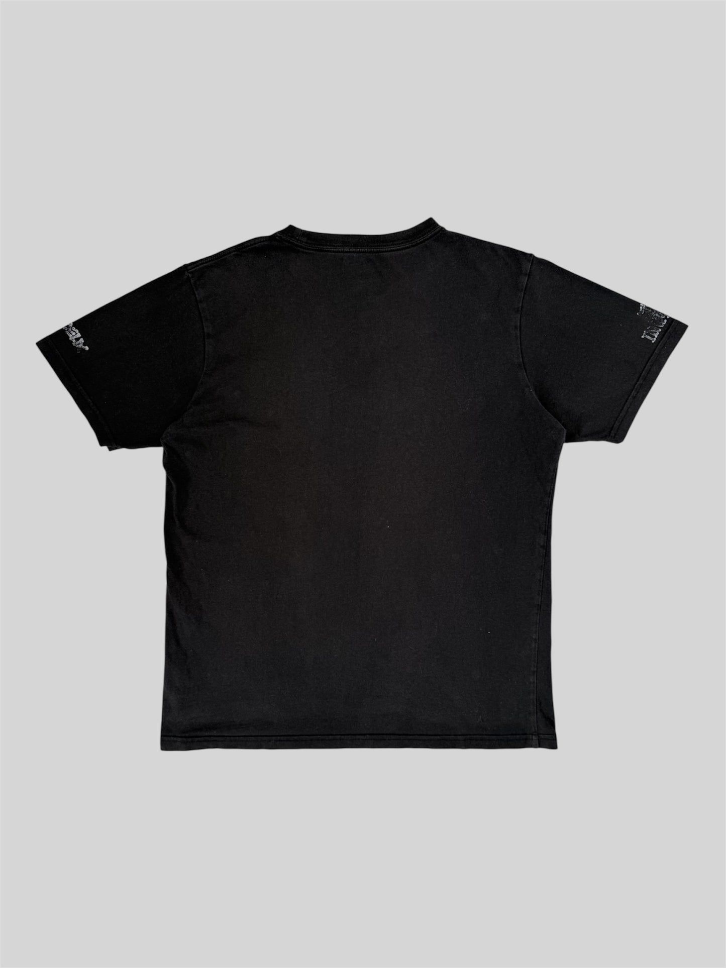 Vintage 2000s Stussy Surf Invasion X Fergadelic War Graphic T shirt Black Medium