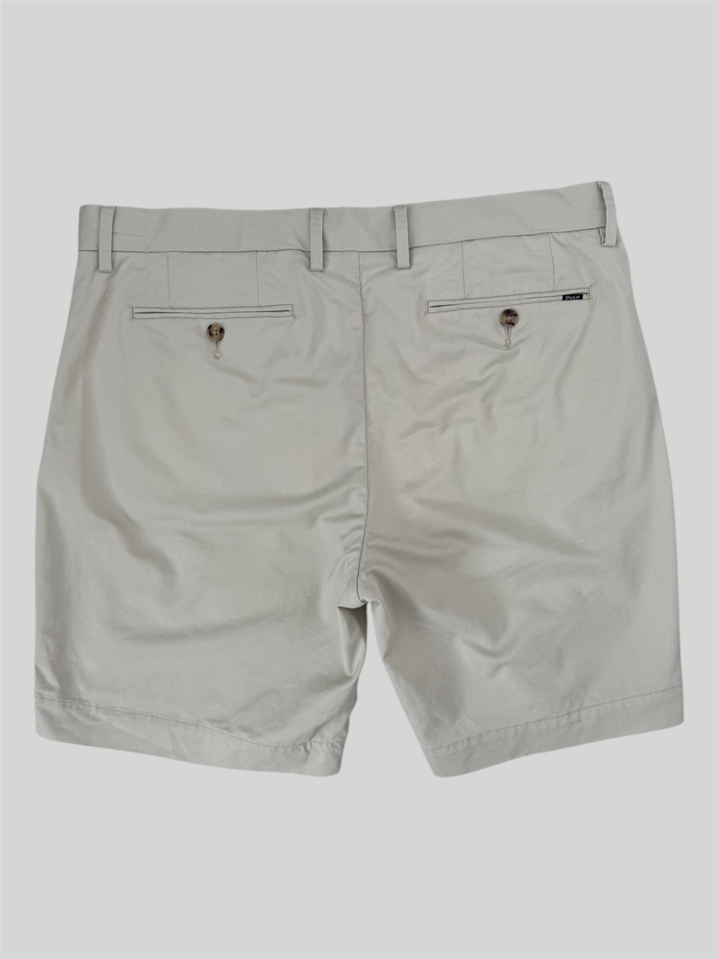 Polo Ralph Lauren Stretch Straight Fit Casual Chino Shorts Green Beige W34