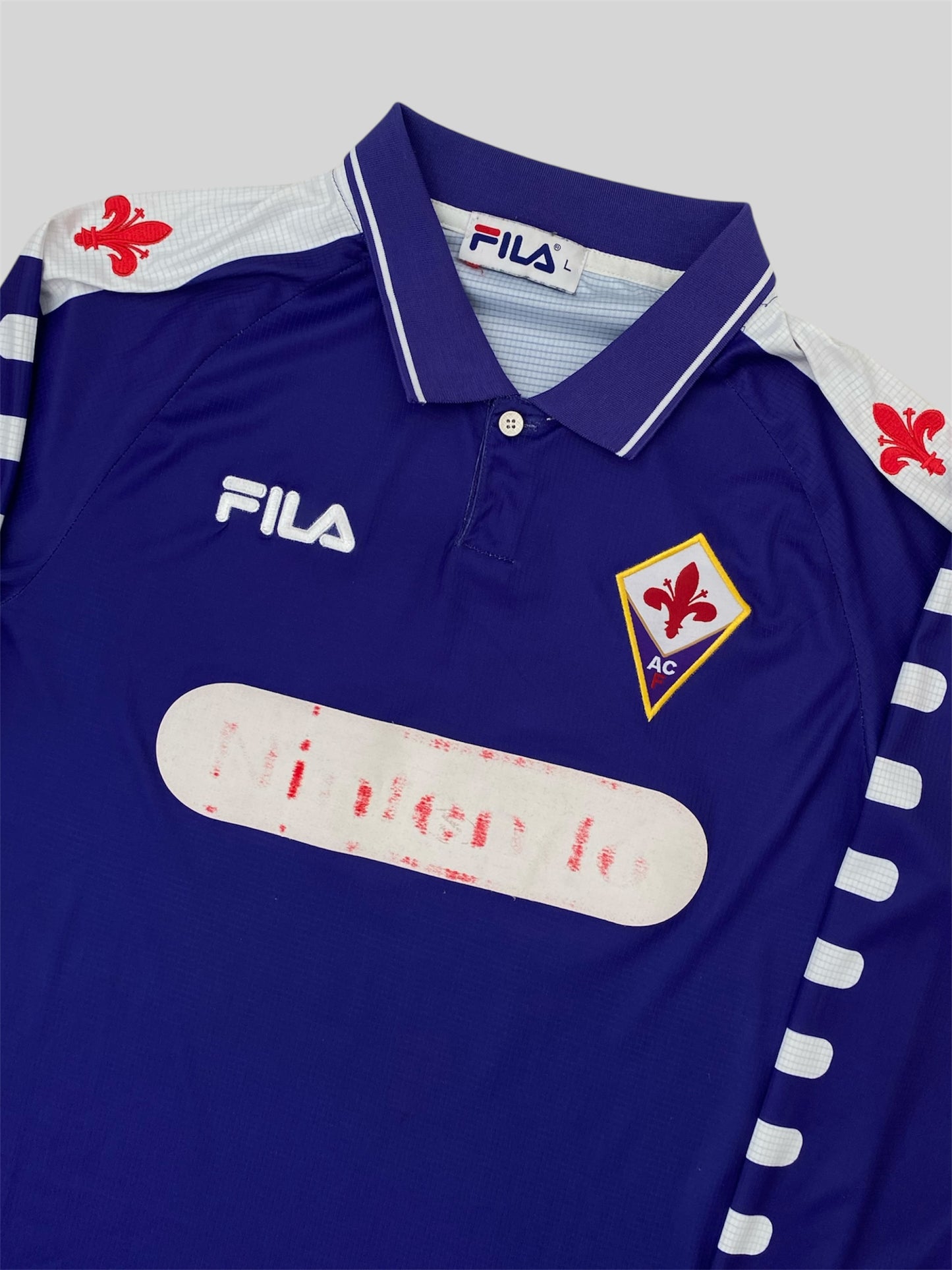 Fiorentina 1998/1999 Long Sleeve Fila Home Shirt “Batistuta 9” Purple Large