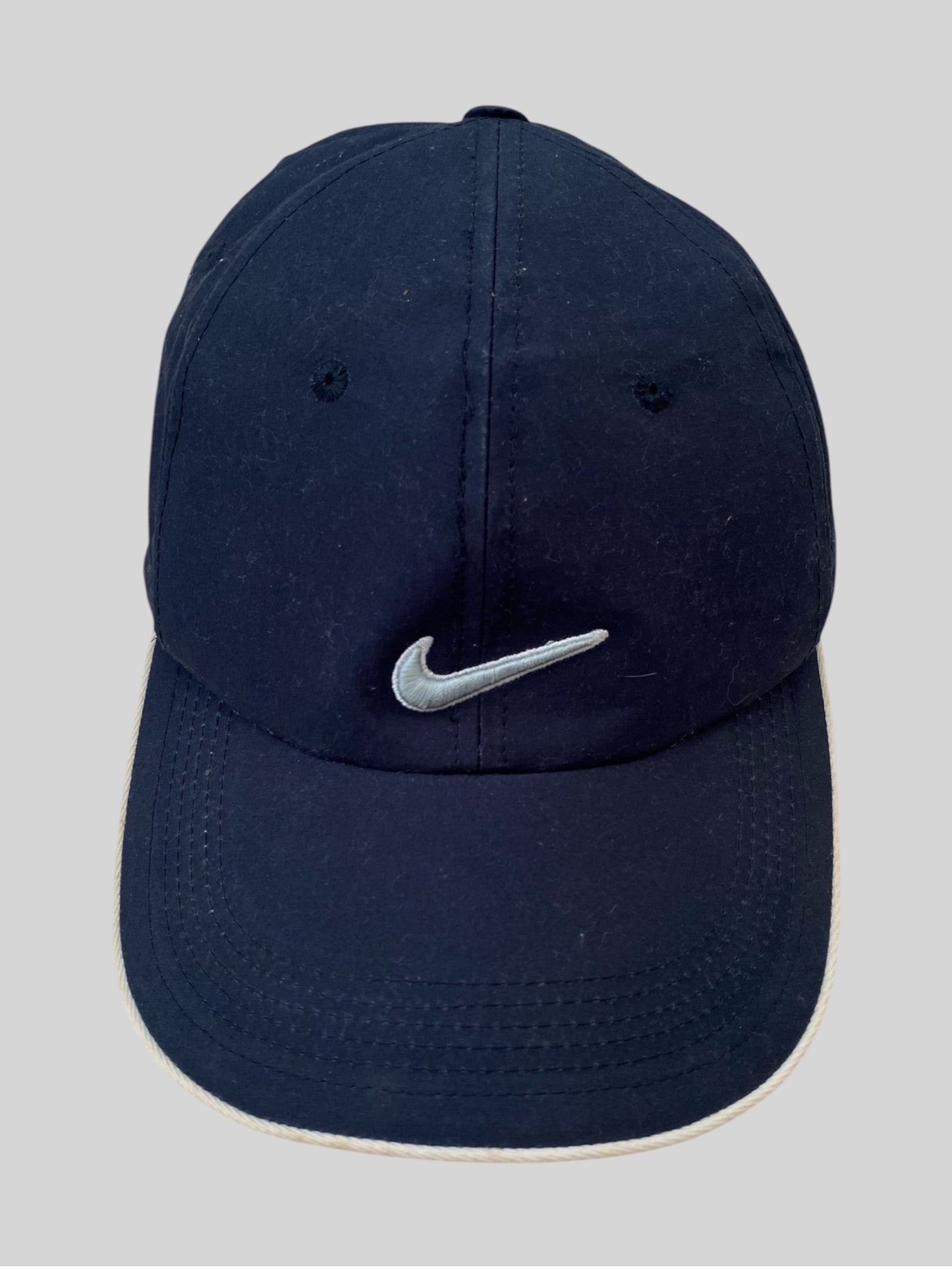 Vintage Nike Embroidered Centre Swoosh Baseball Cap Navy