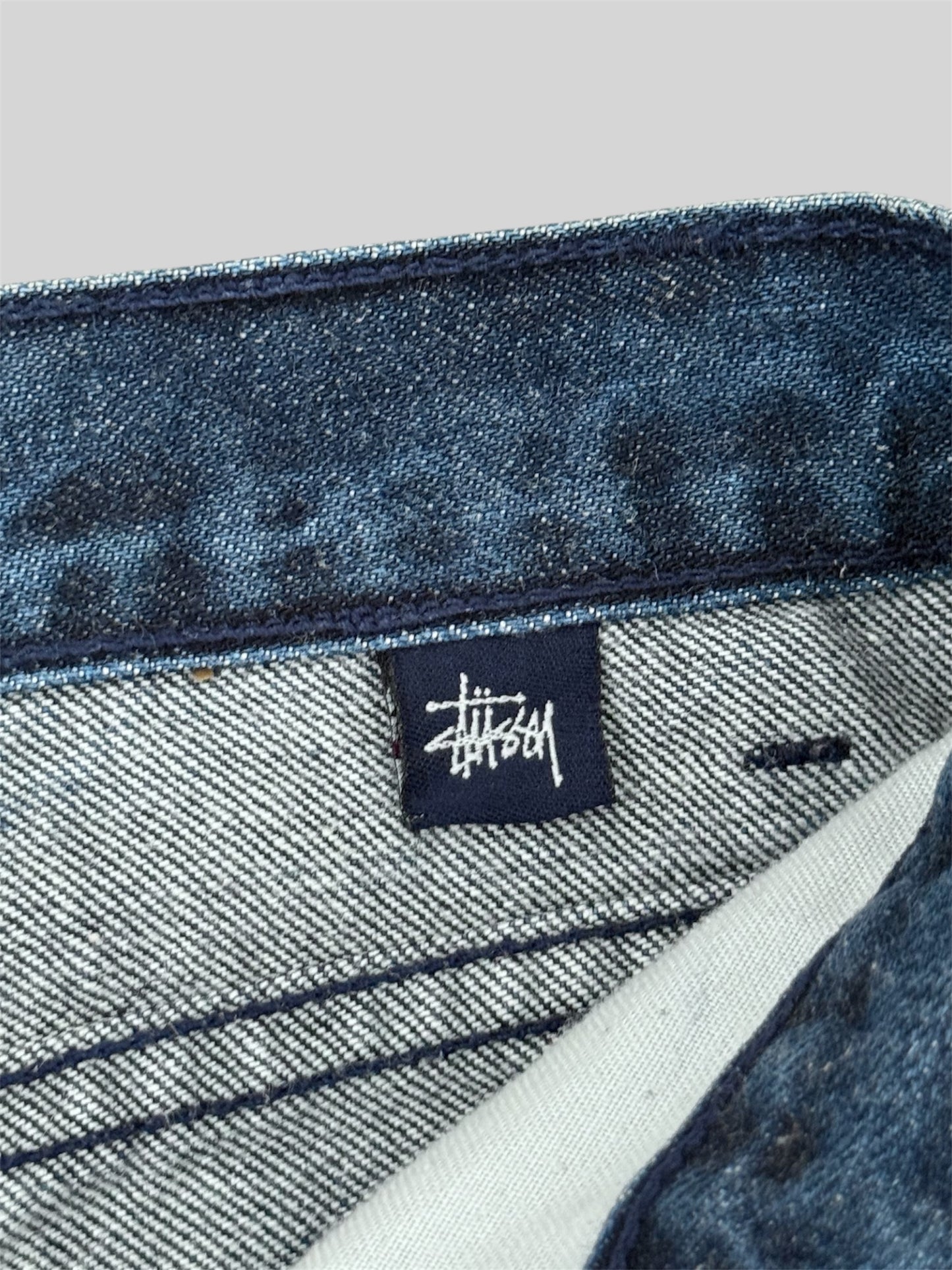 Rare Vintage Stussy 1990s Women’s Slim Fit Jeans Blue Size 7 (W30 L30)