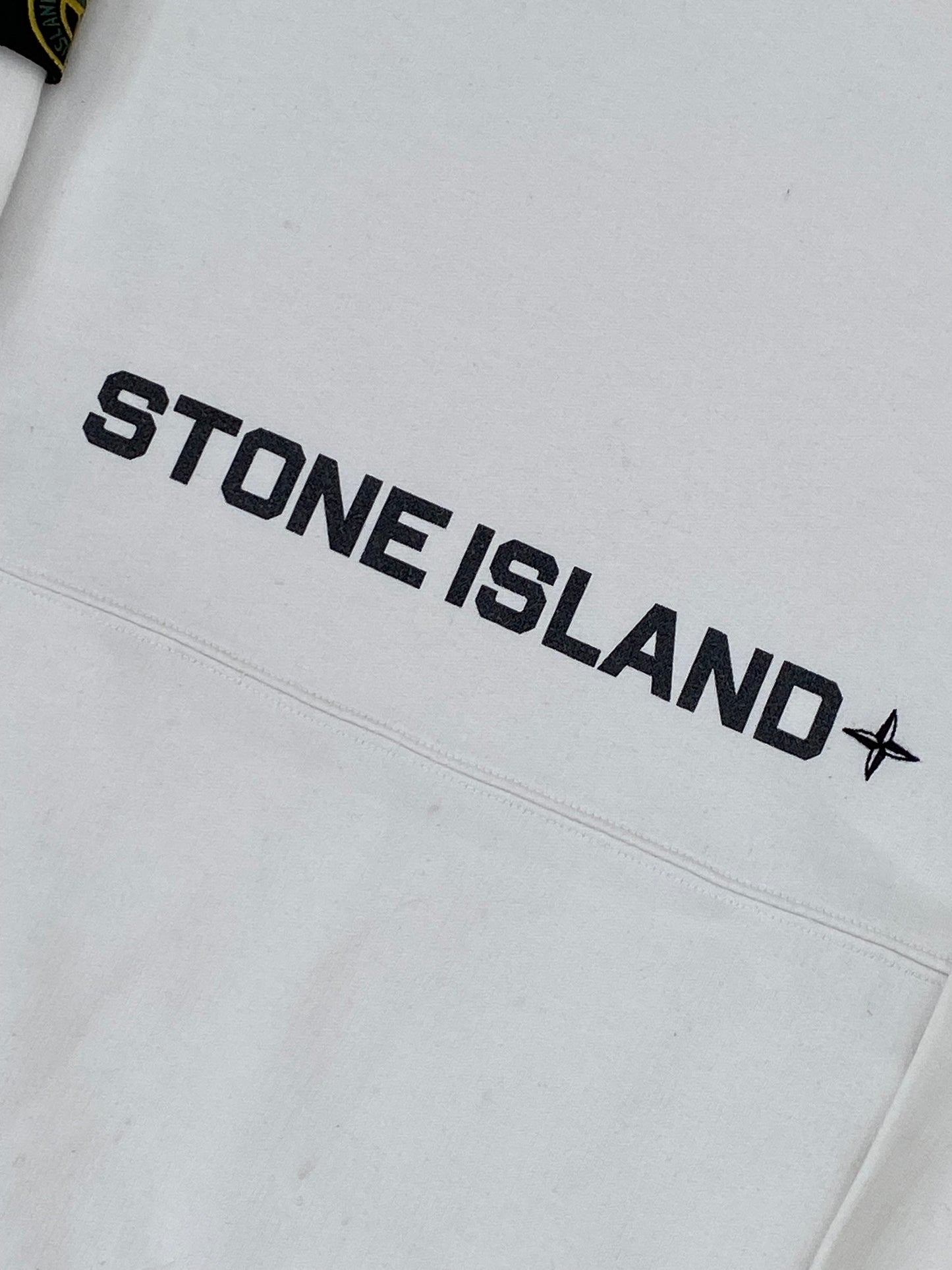 Authentic Rare Stone Island 2016 Pullover Spellout Sweatshirt White Small