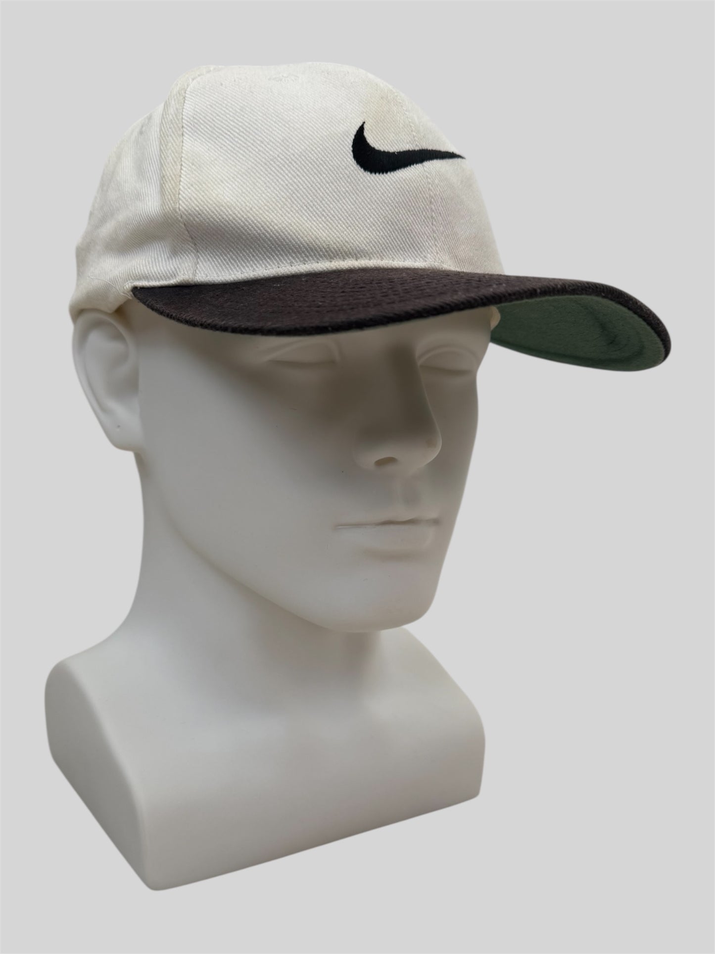 Vintage 90s Nike Embroidered Adjustable Baseball Cap Brown Adults One Size