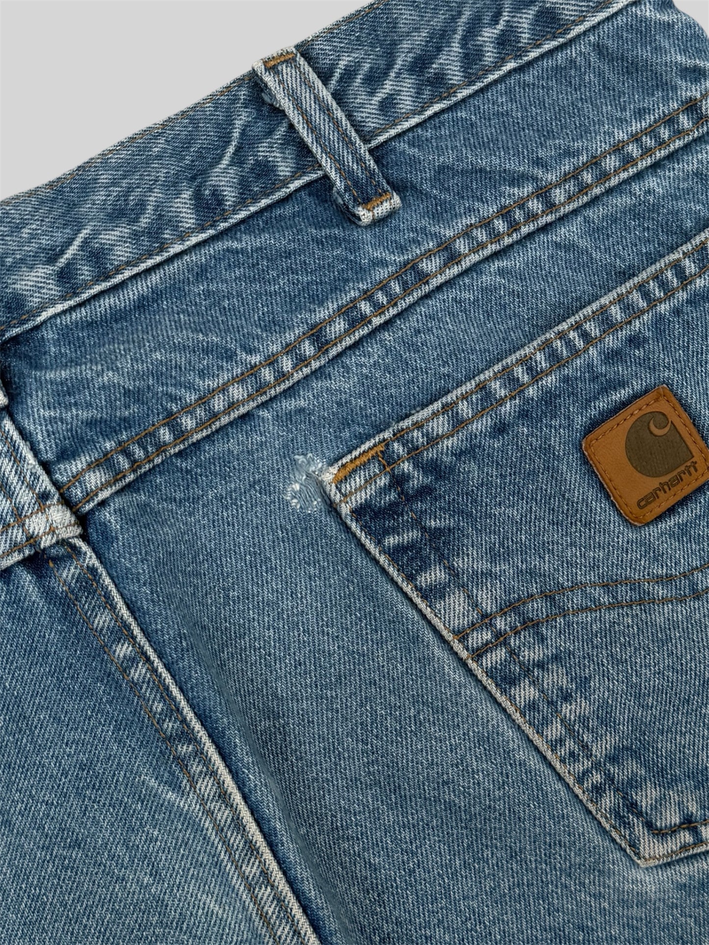 Vintage Carhartt Straight Fit Single Knee Carpenter Jeans Blue W32 L34