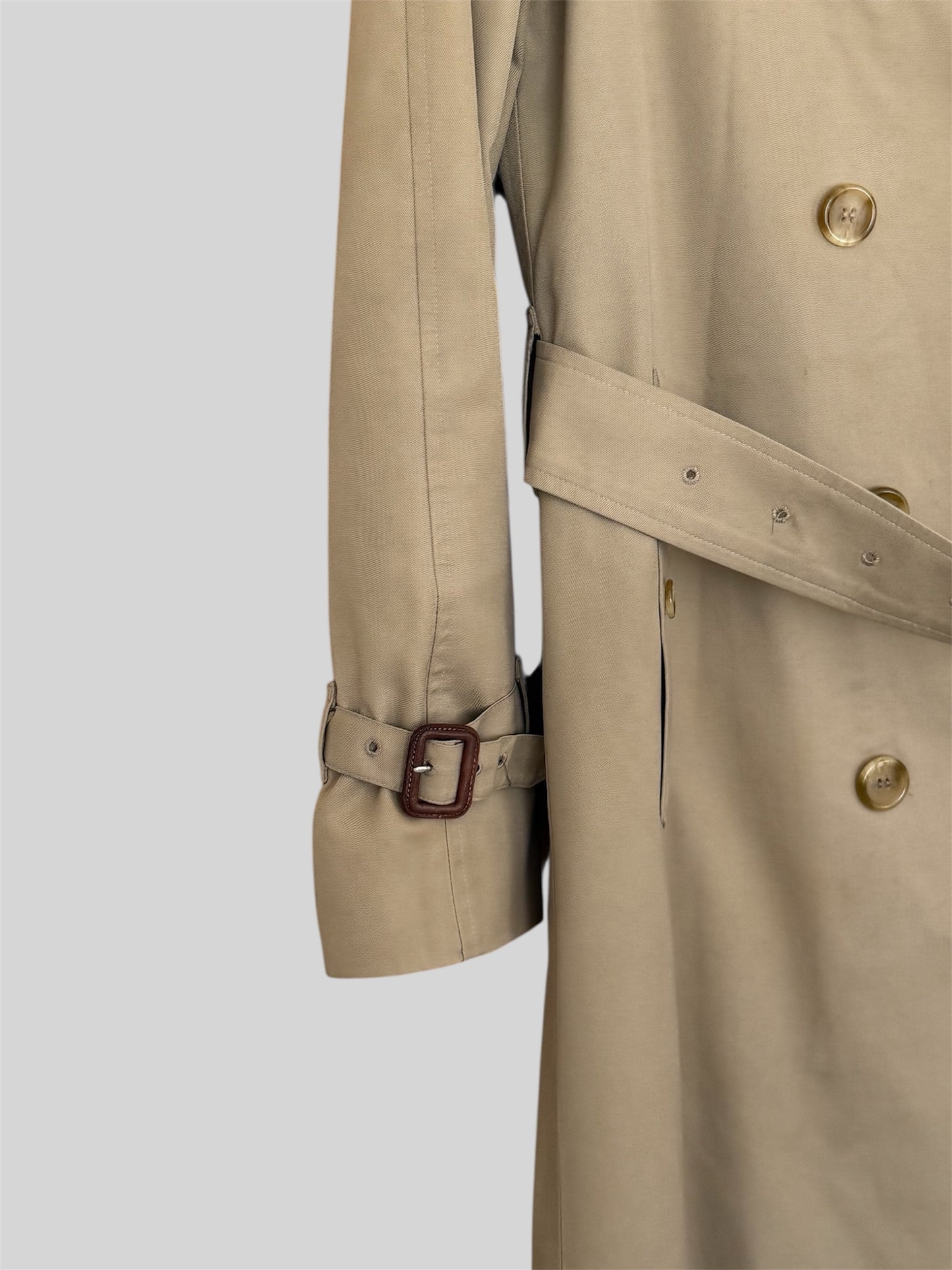 Rare Vintage Burberry Women’s Relaxed Fit Trench Coat & Inner Lining Size 8 Long