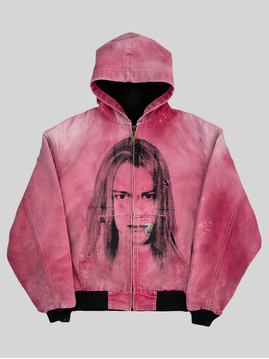 Rare Carhartt Jacket Used In The Fall/Winter 2022 Fashion Show Pink Medium